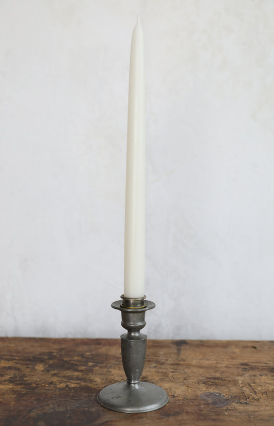Pair or Pewter Candleholders