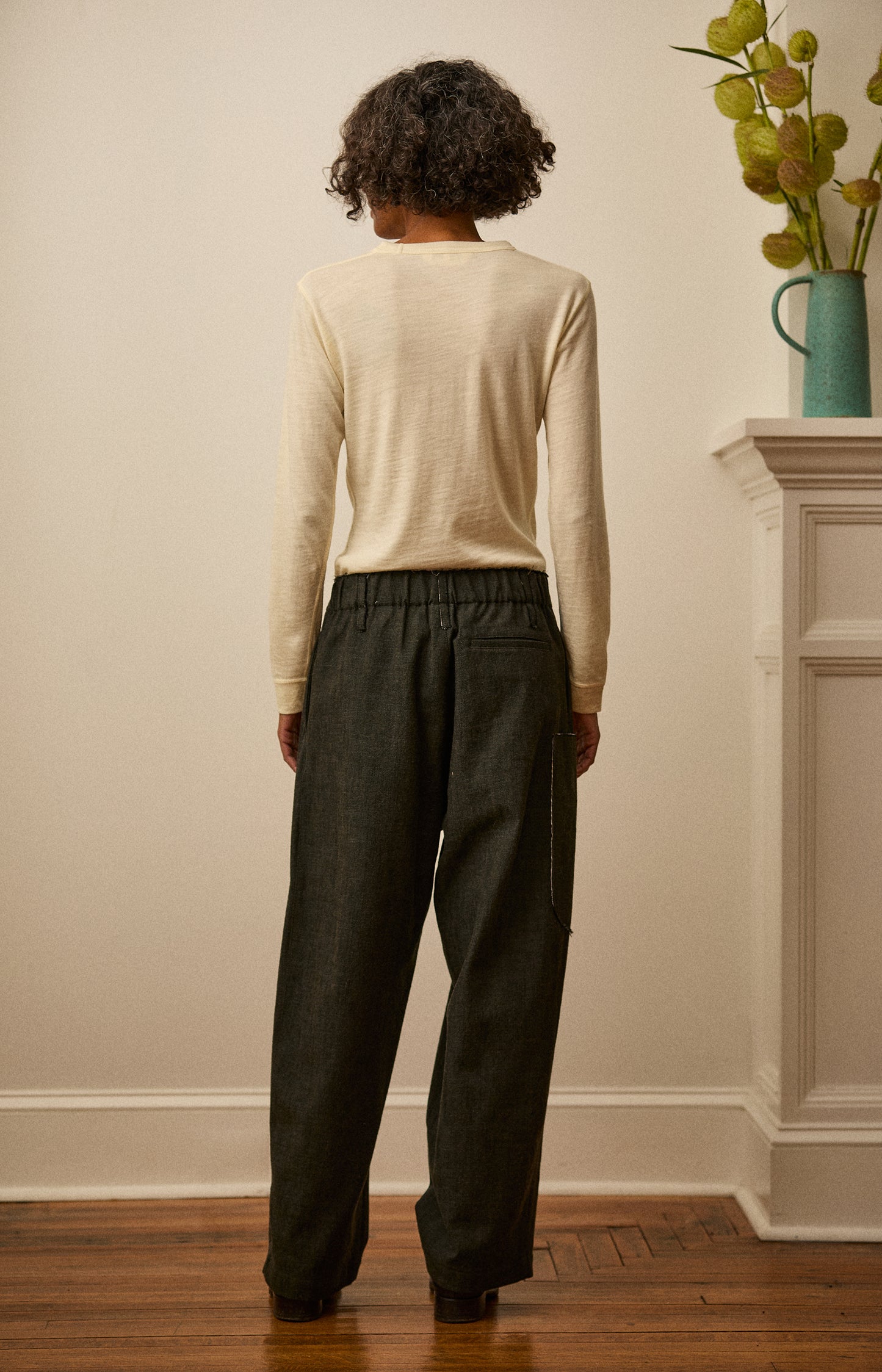 Chalk Merino Long Sleeve Top