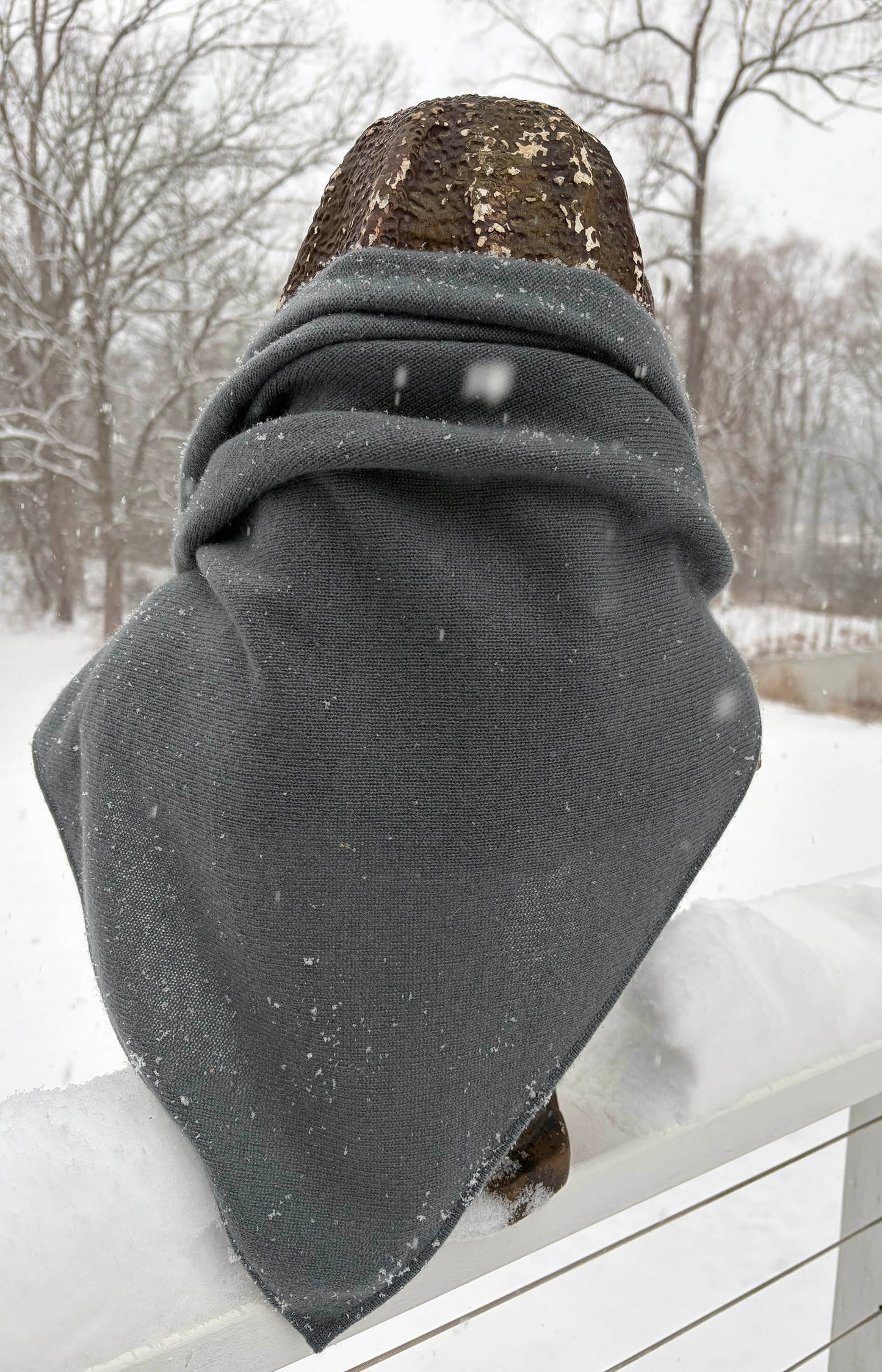 Mineral Cashmere Triangle Scarf