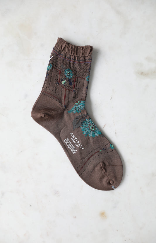 Brown Gerbera Socks
