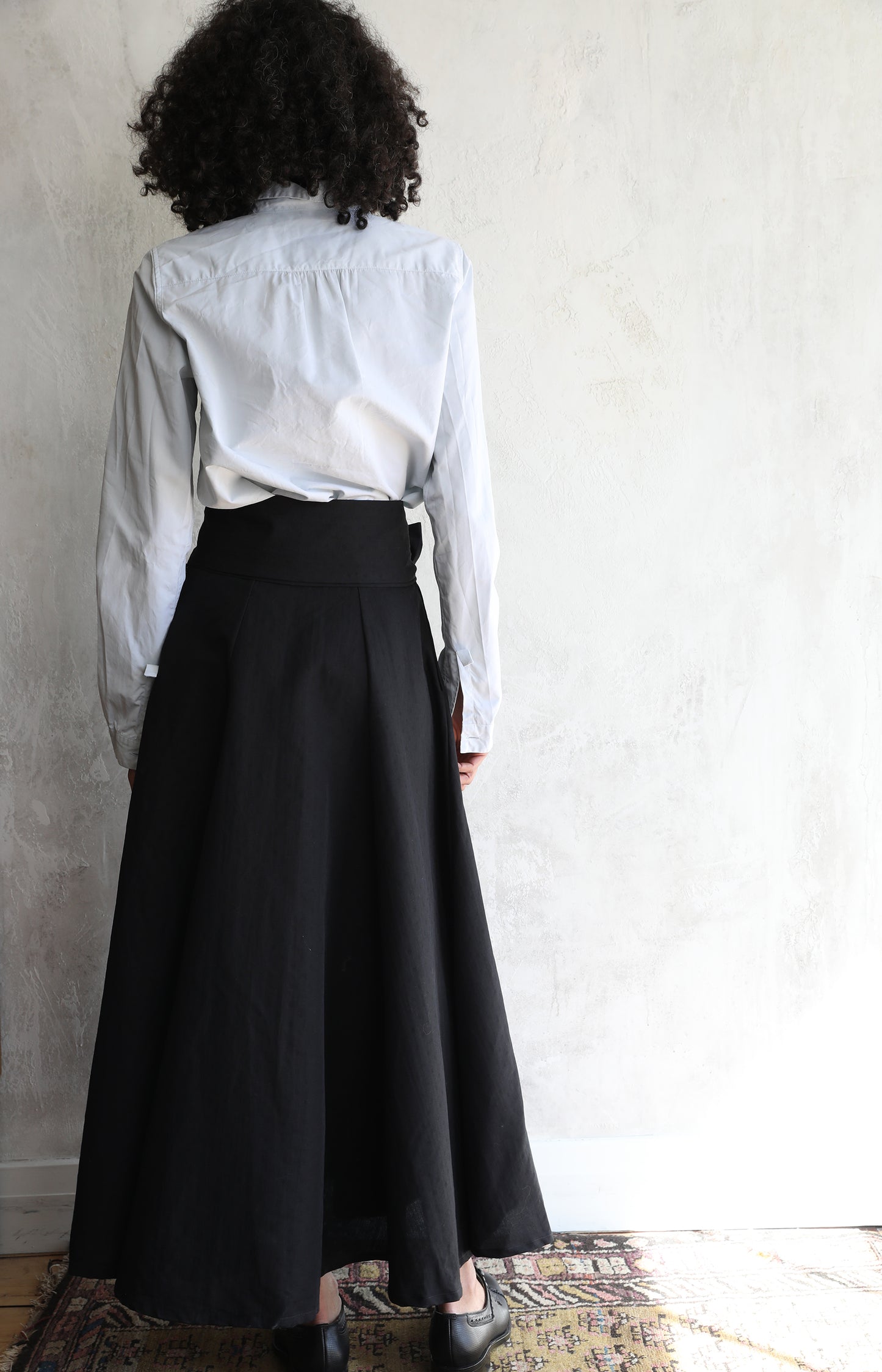 Petra Black Pois Skirt