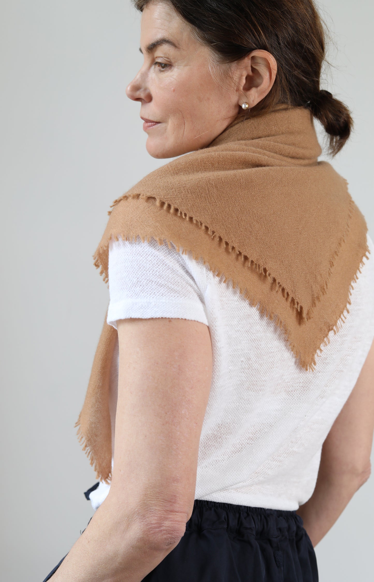 Camel Cashmere Scarf
