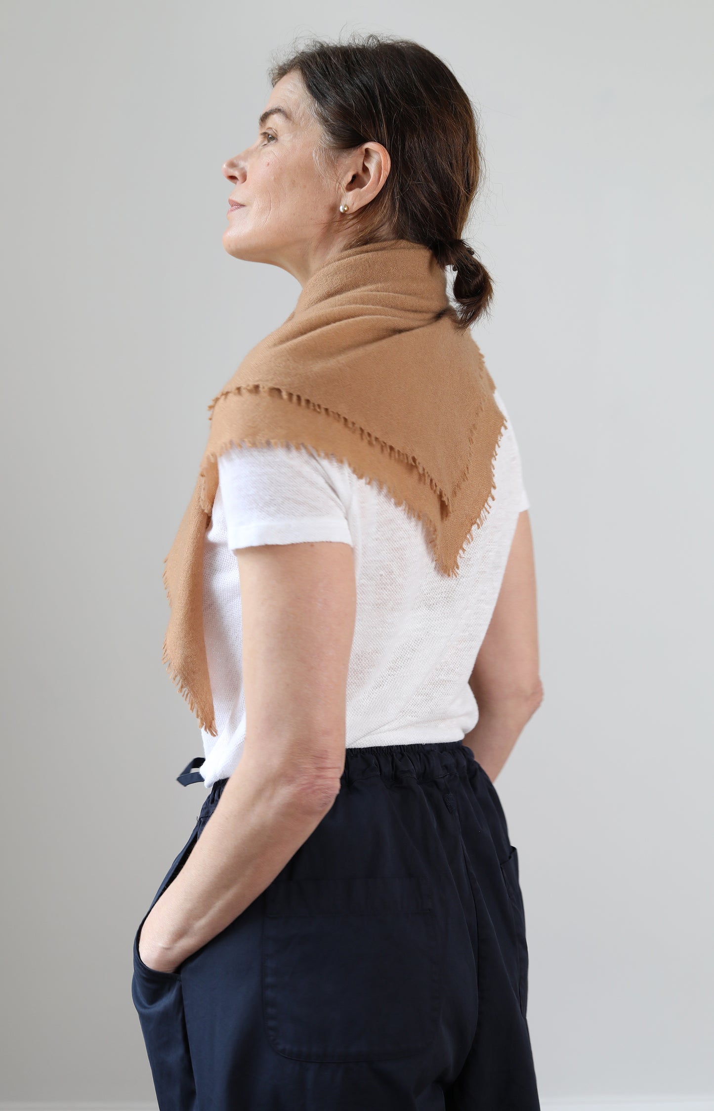 Camel Cashmere Scarf