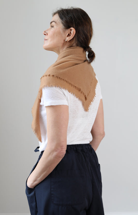 Camel Cashmere Scarf