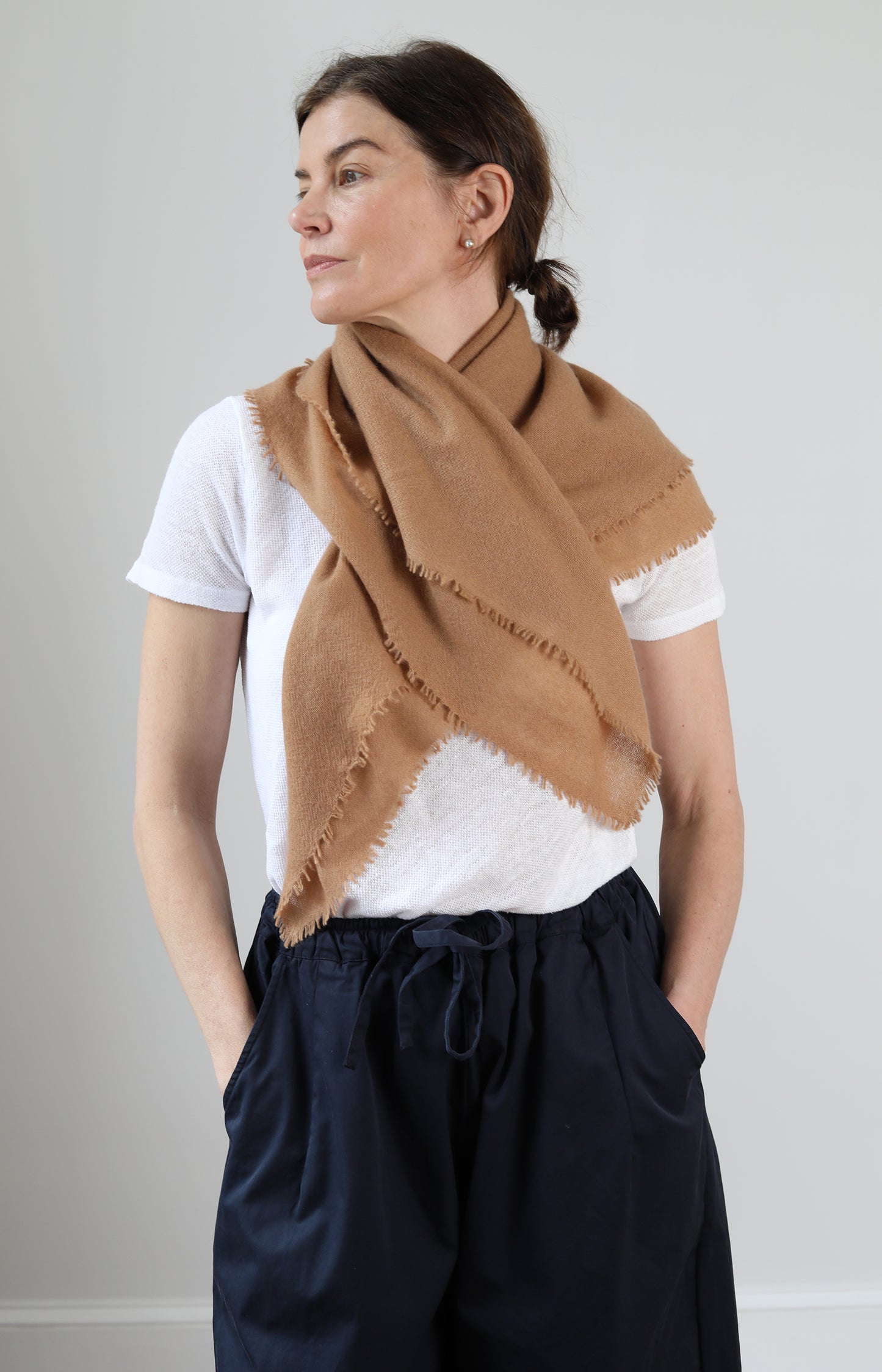 Camel Cashmere Scarf