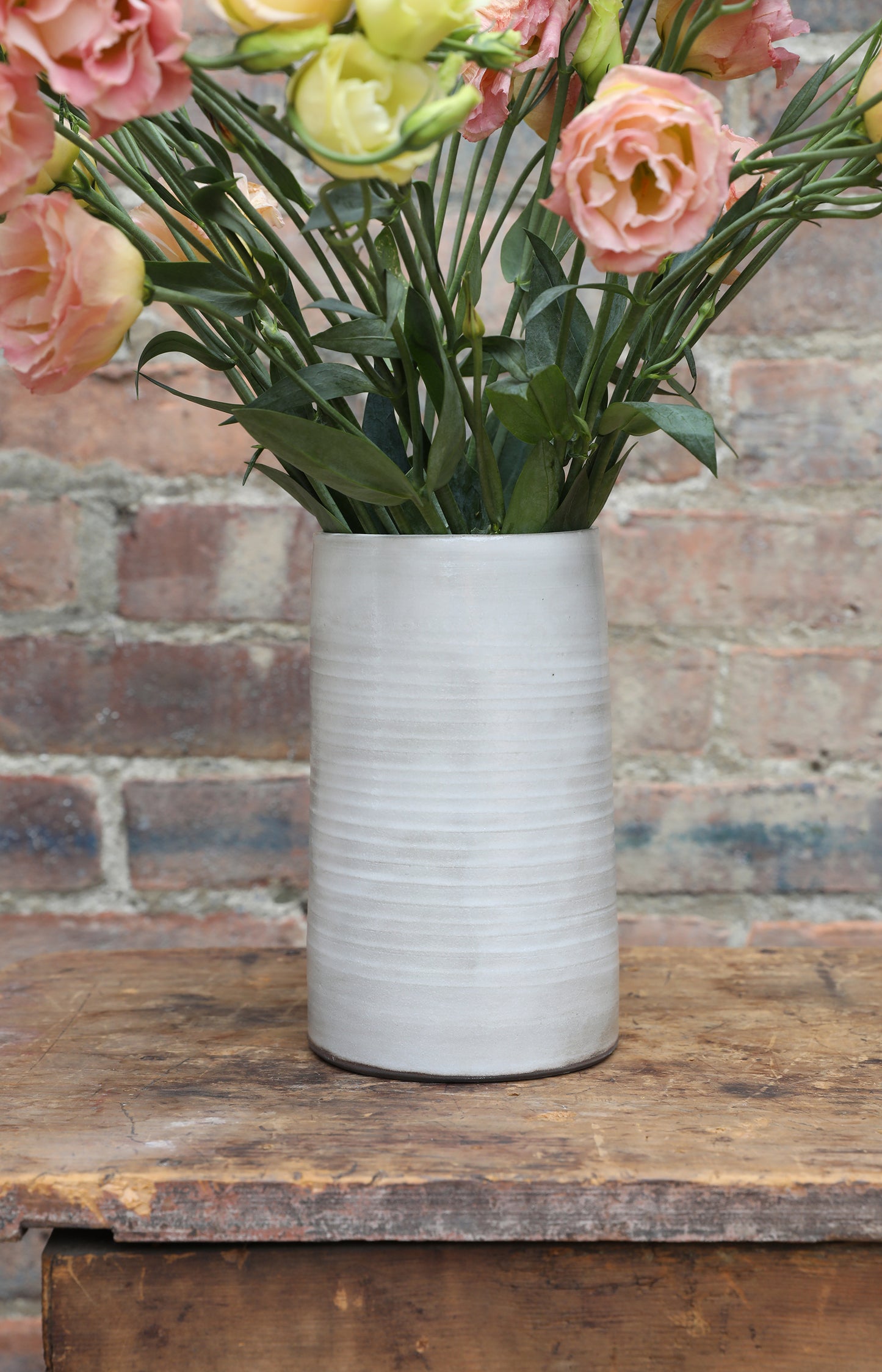 Matte Grey Ceramic Vase
