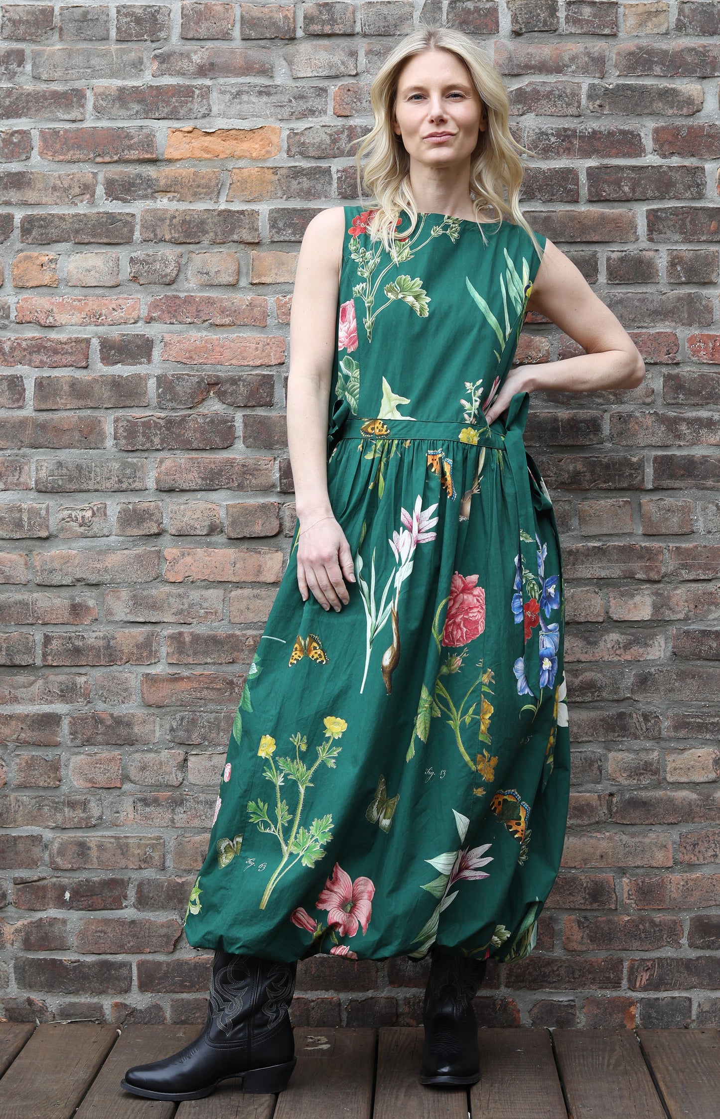 Jardin Vert Balloon Dress