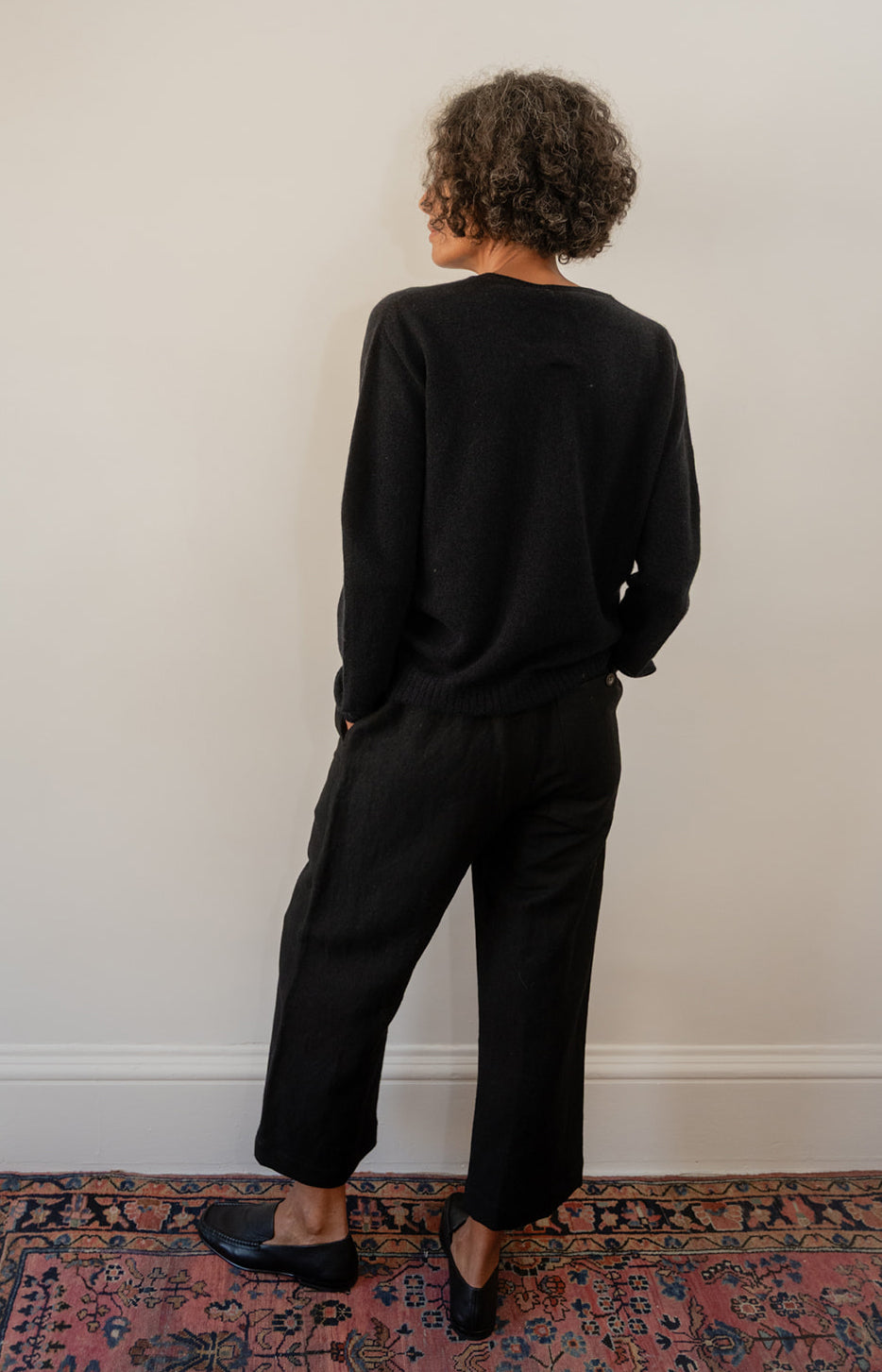 Black Navy Cardigan