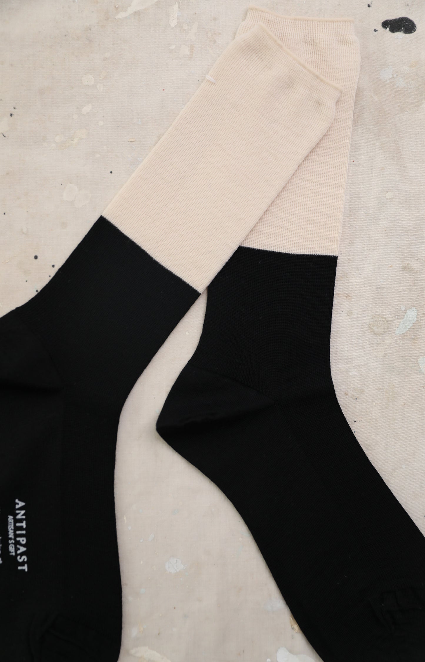Black Two Tone Socks