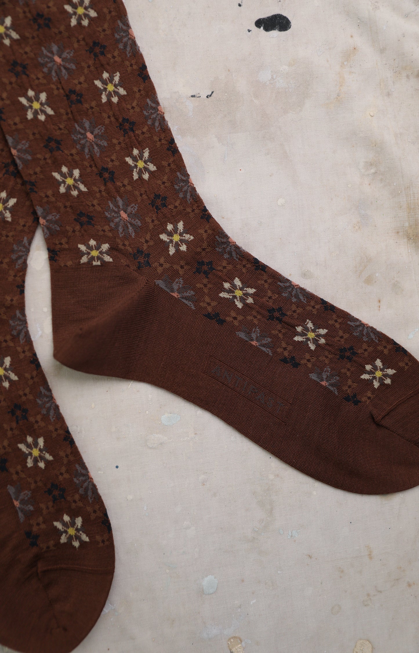 Brown Kaleidoscope Socks