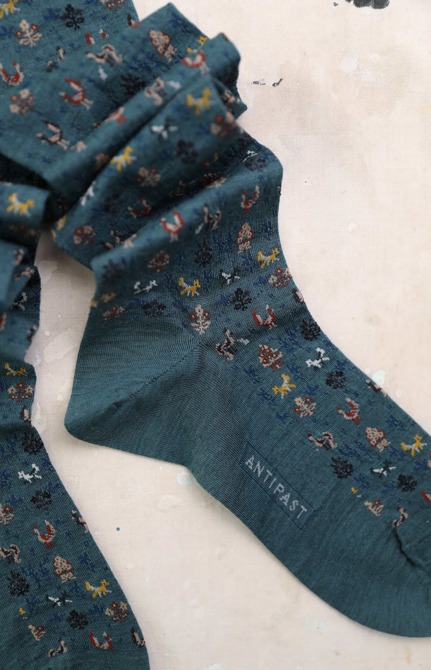 Tall Turquoise Forest Mate Socks