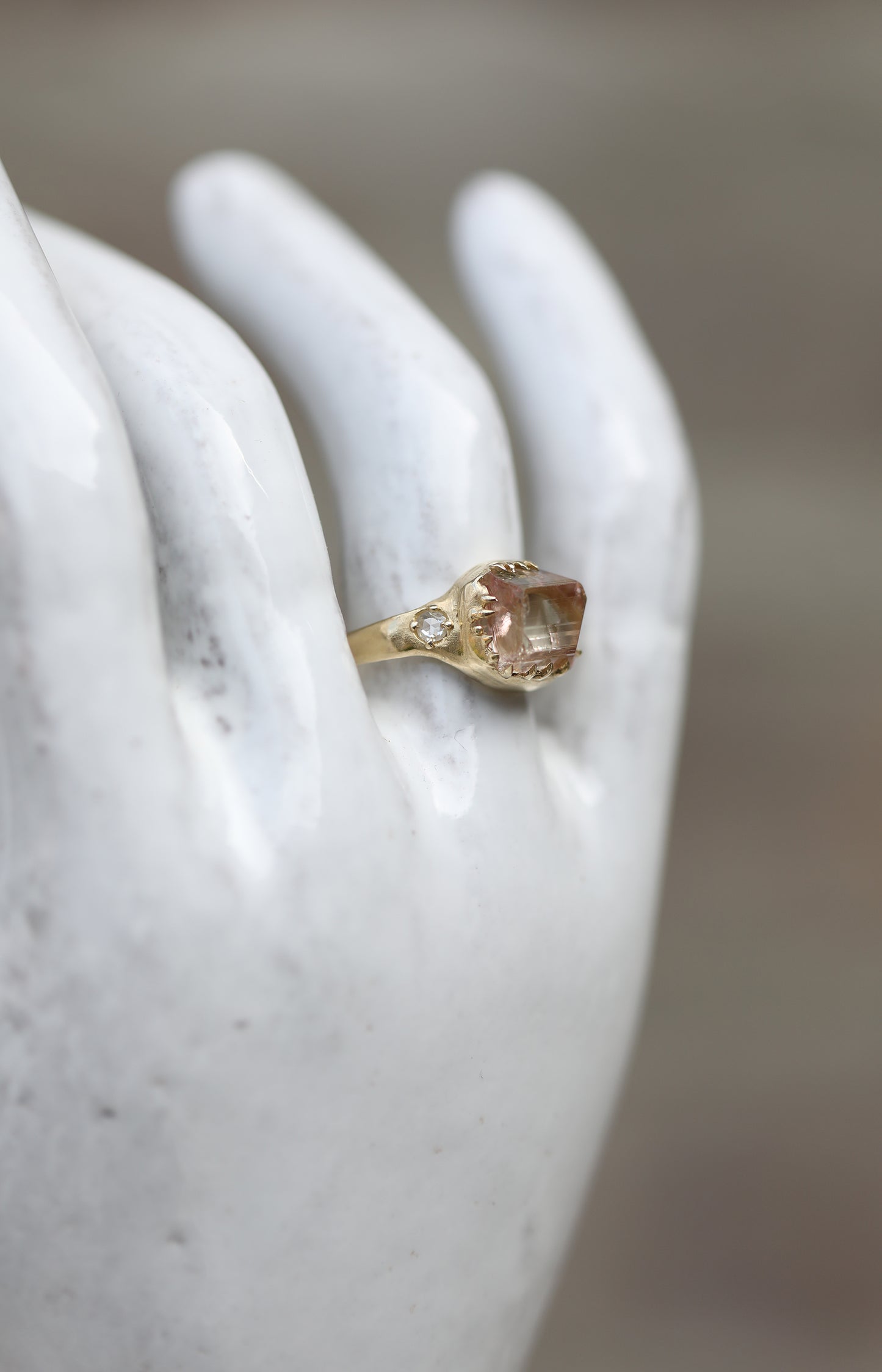 Tourmaline & Diamond Ring