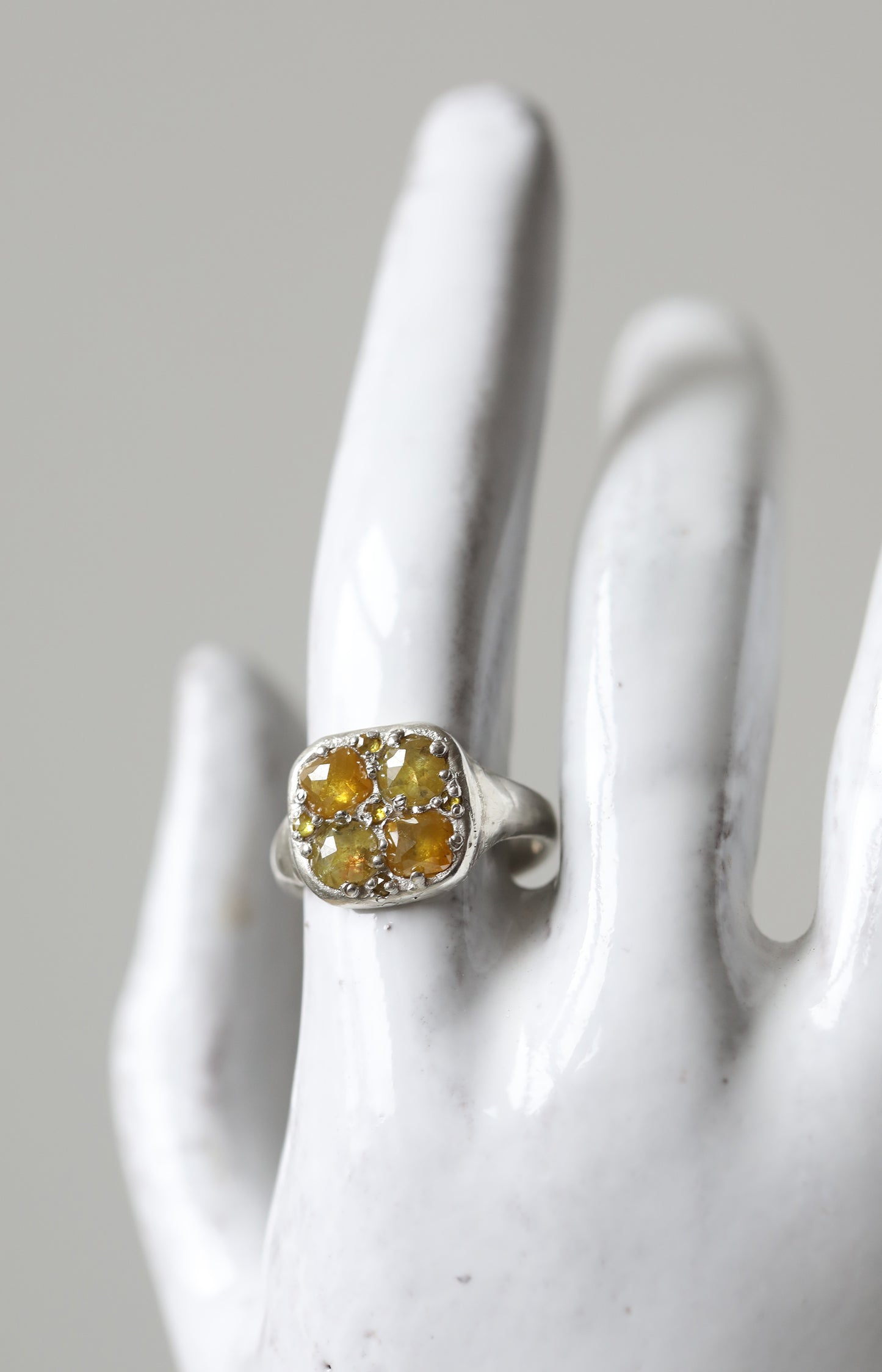 Silver & Diamond Ring