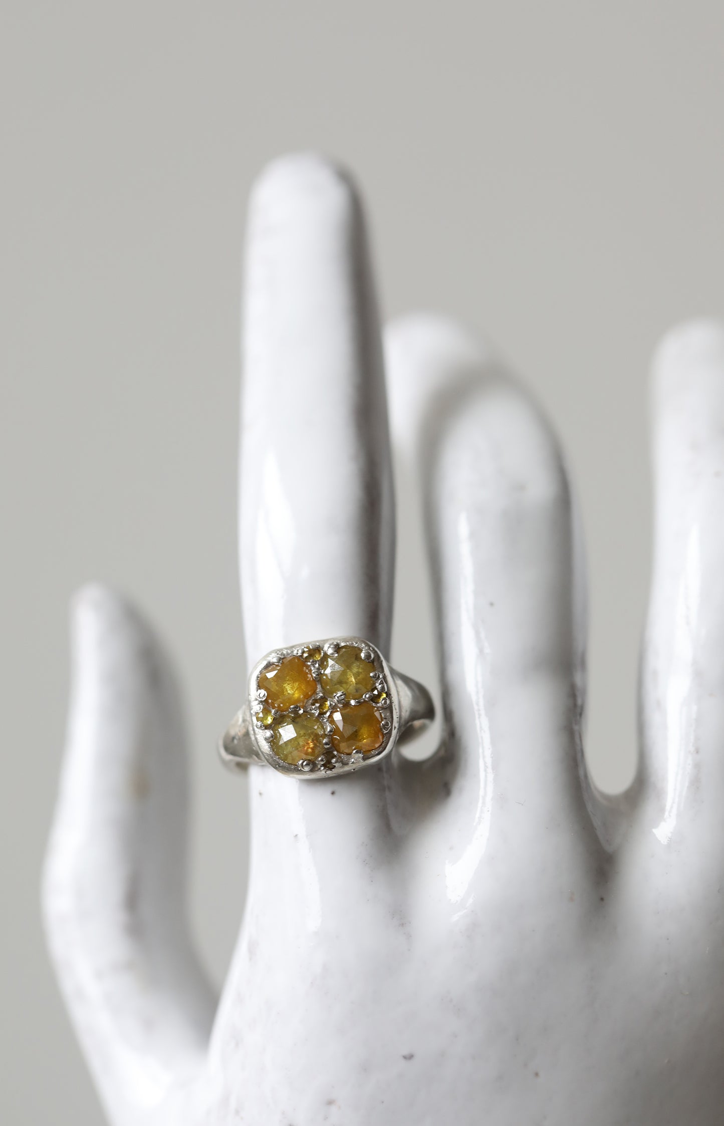 Silver & Diamond Ring