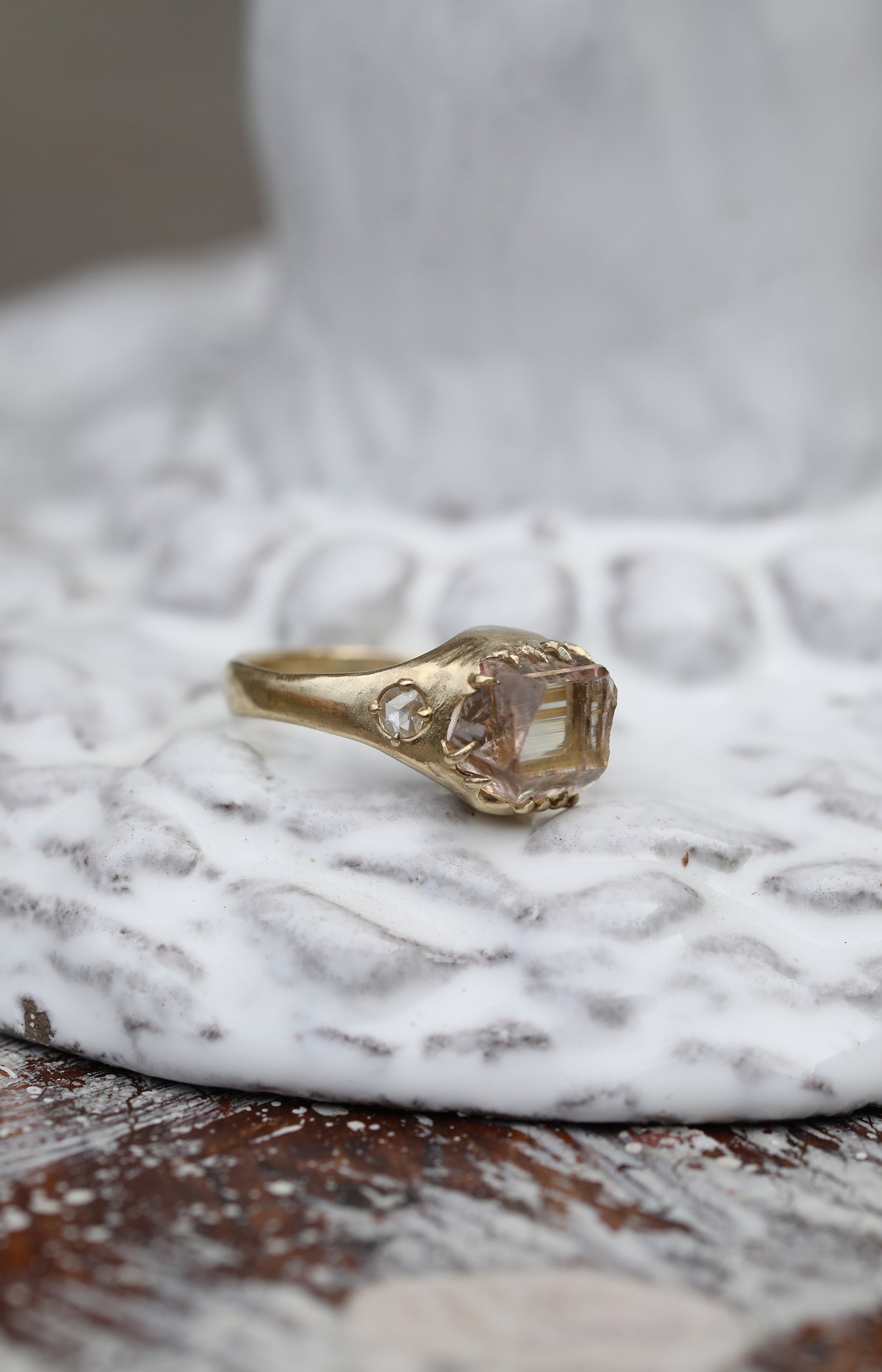 Tourmaline & Diamond Ring