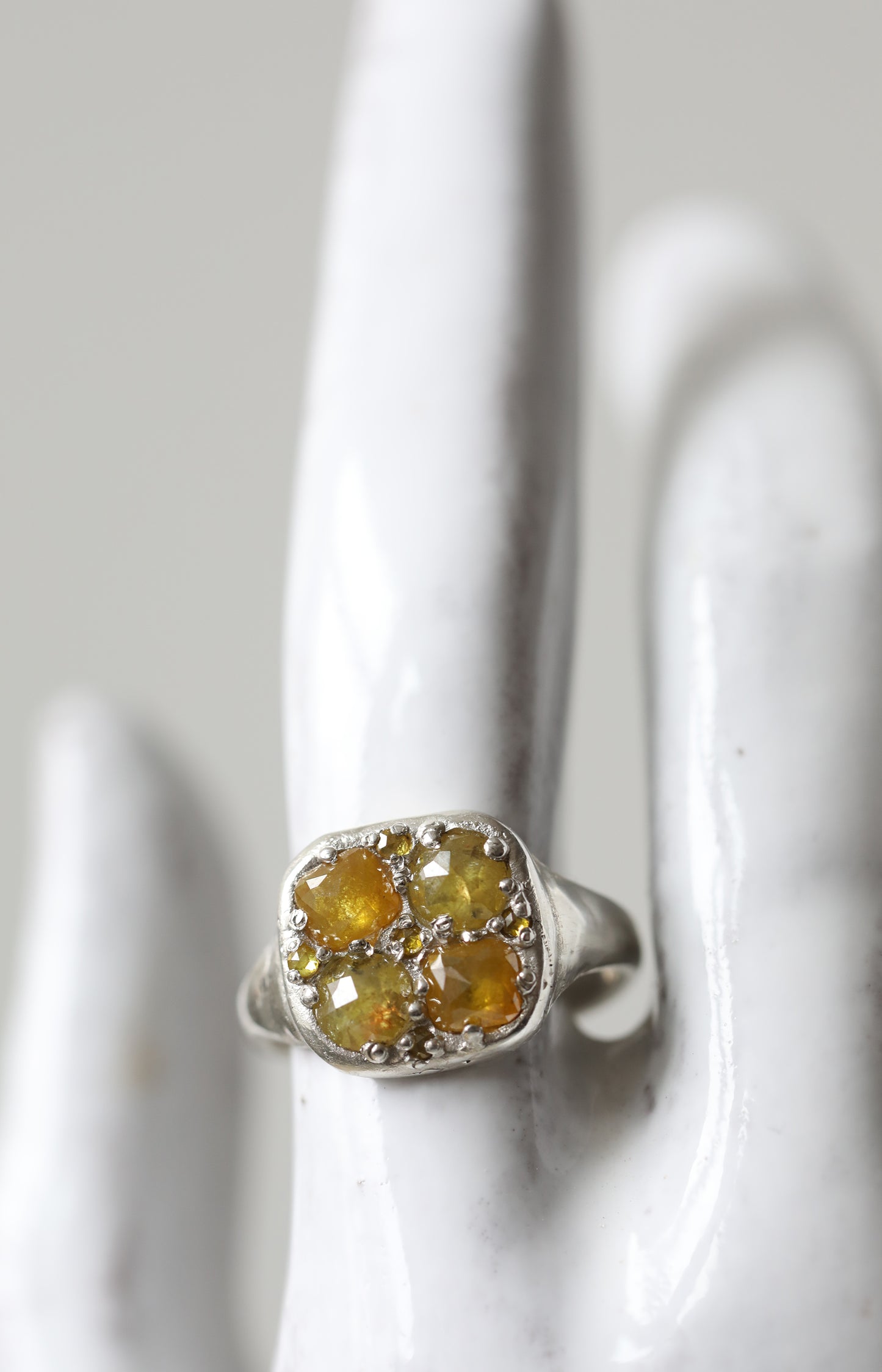 Silver & Diamond Ring