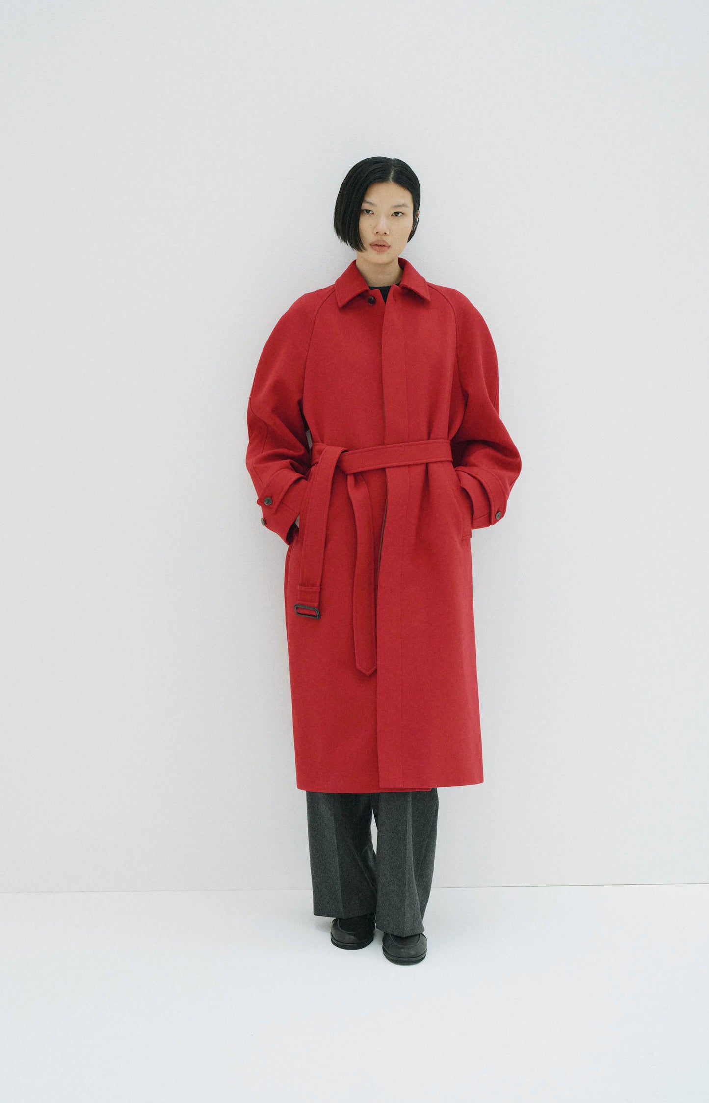 Twisted Double Cloth Coat