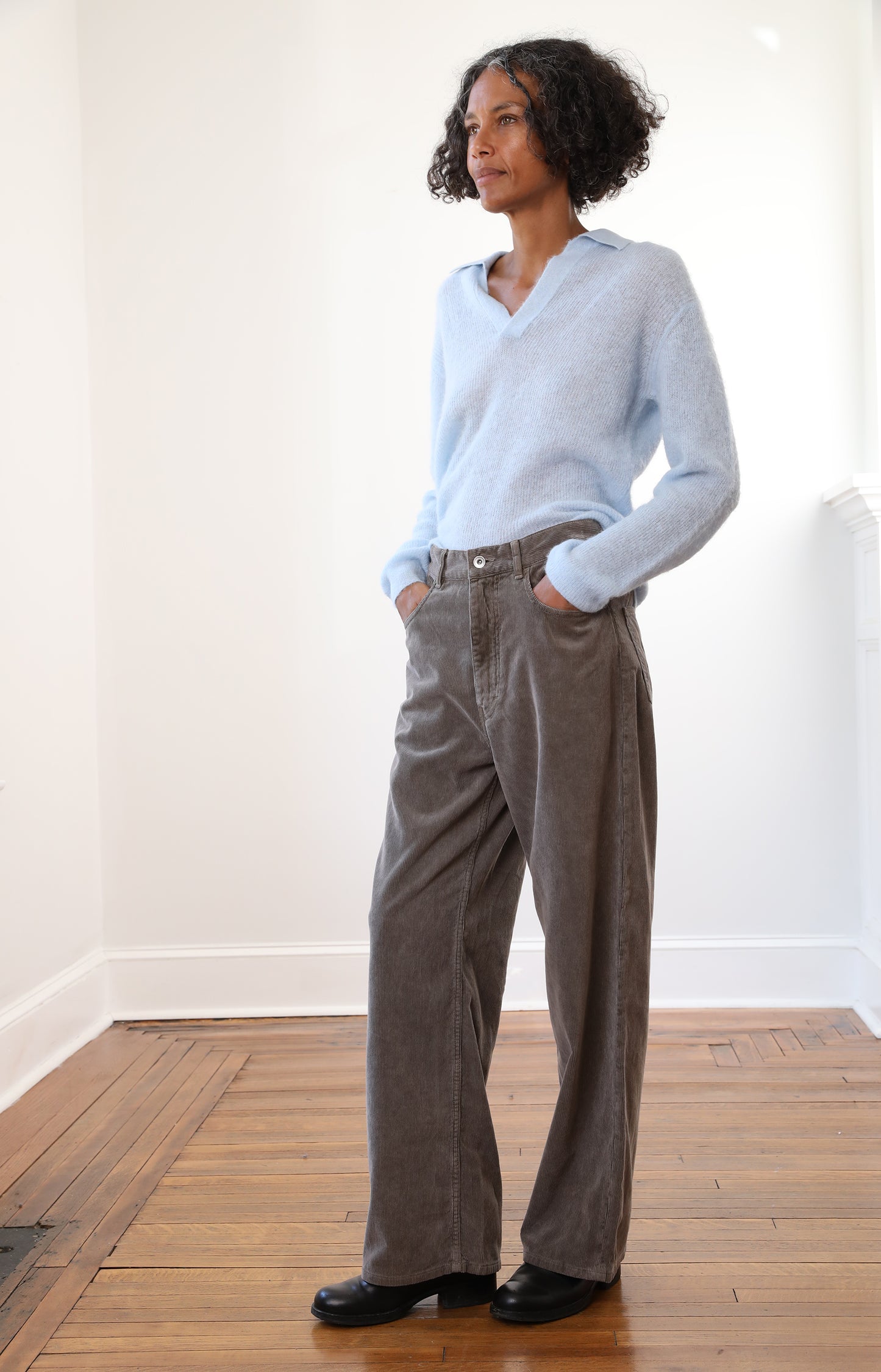 Pigment Dyed Finx Corduroy Wide Pants