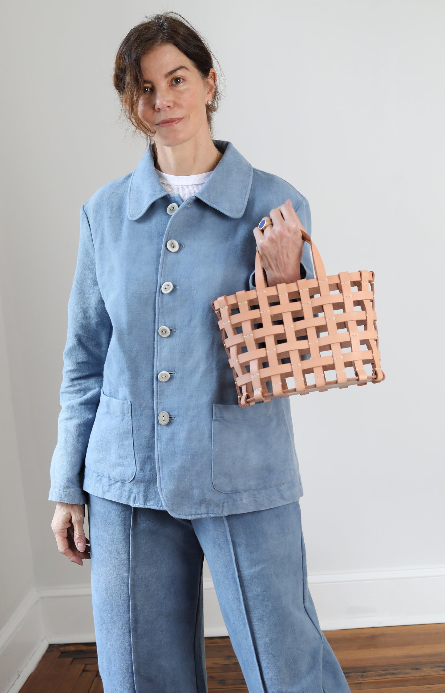 Medium Natural Basket Bag