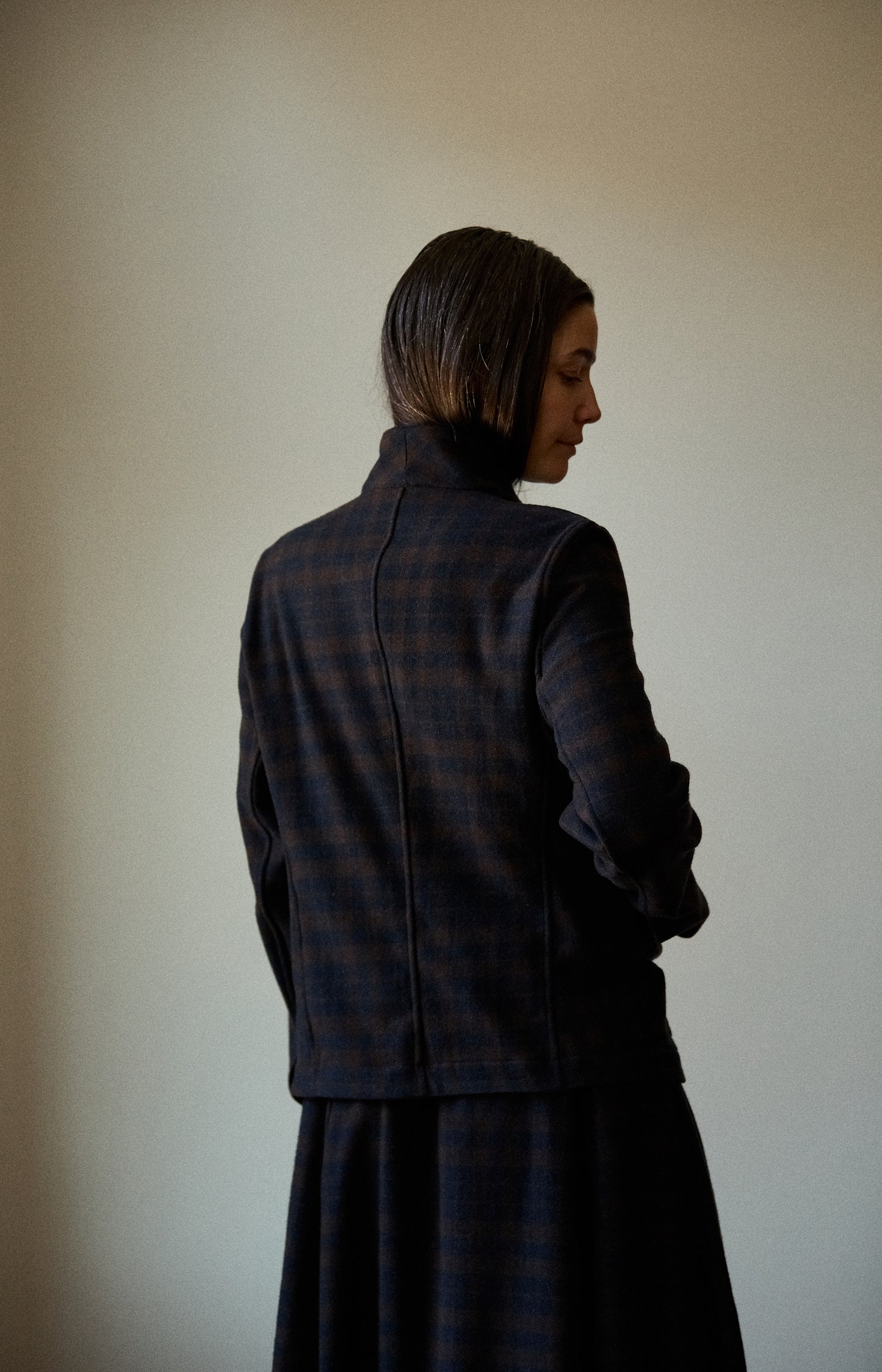 Cashmere Plaid Caryl Jacket