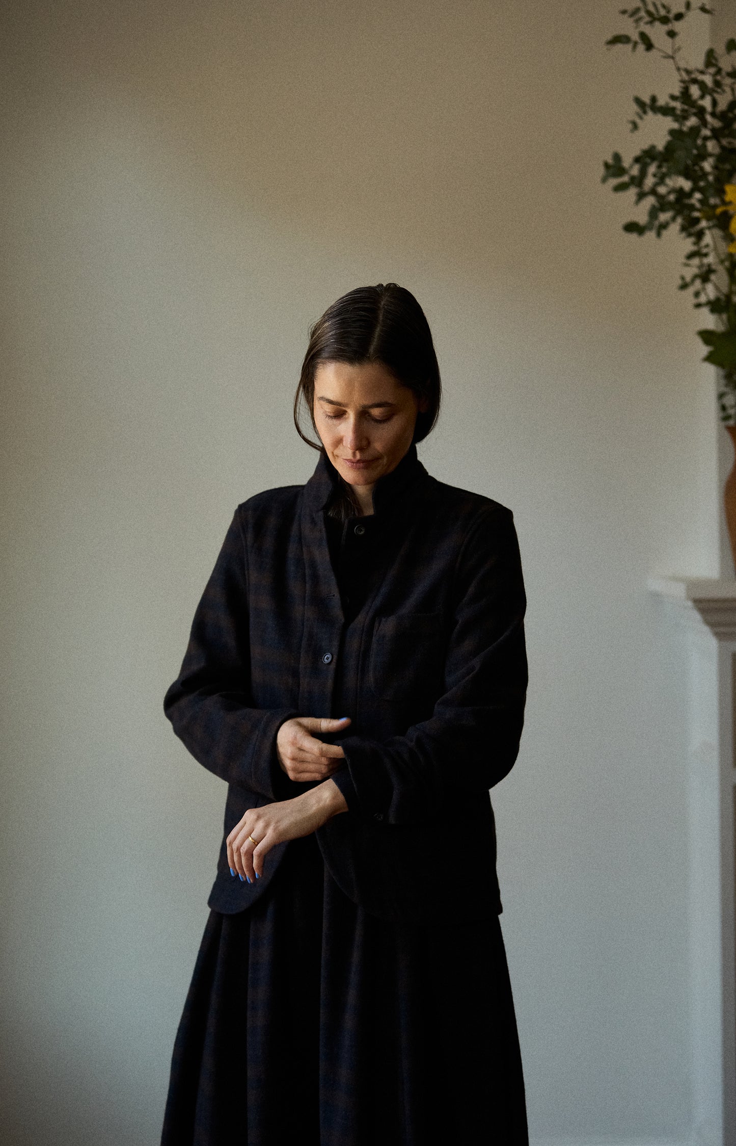 Cashmere Plaid Caryl Jacket