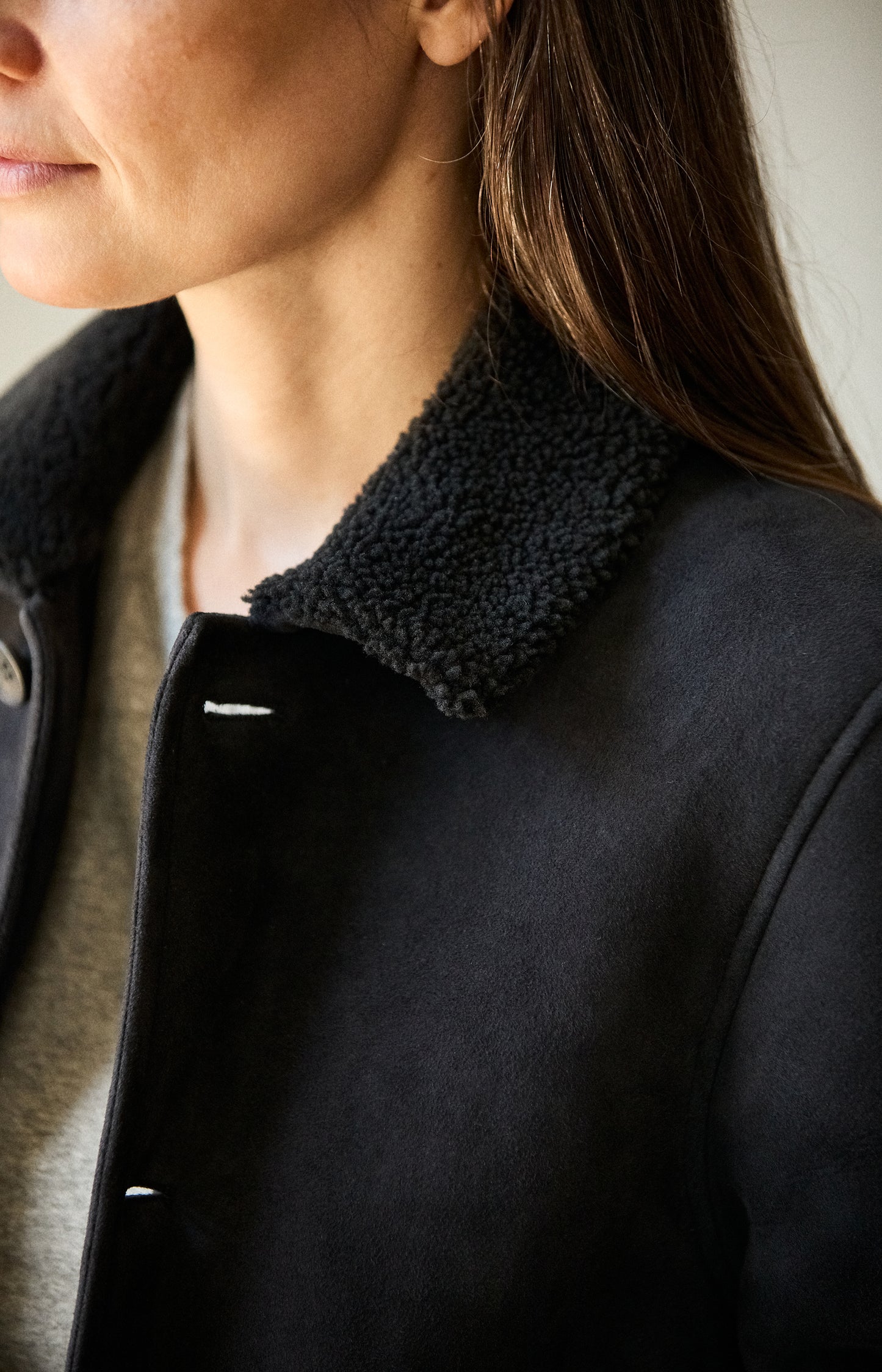 Black Shearling Jacket