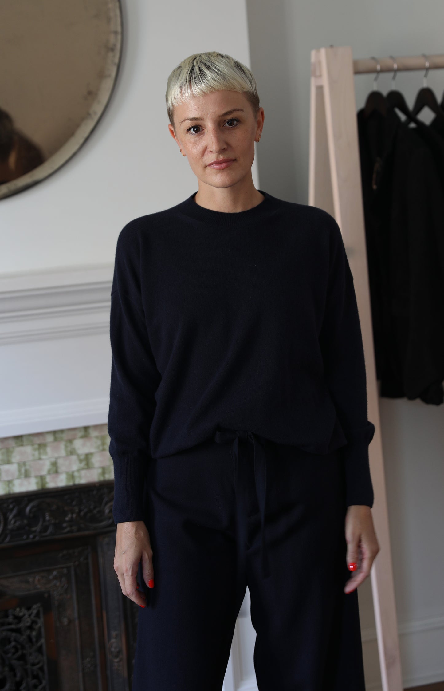 Navy Light Cashmere Pulli