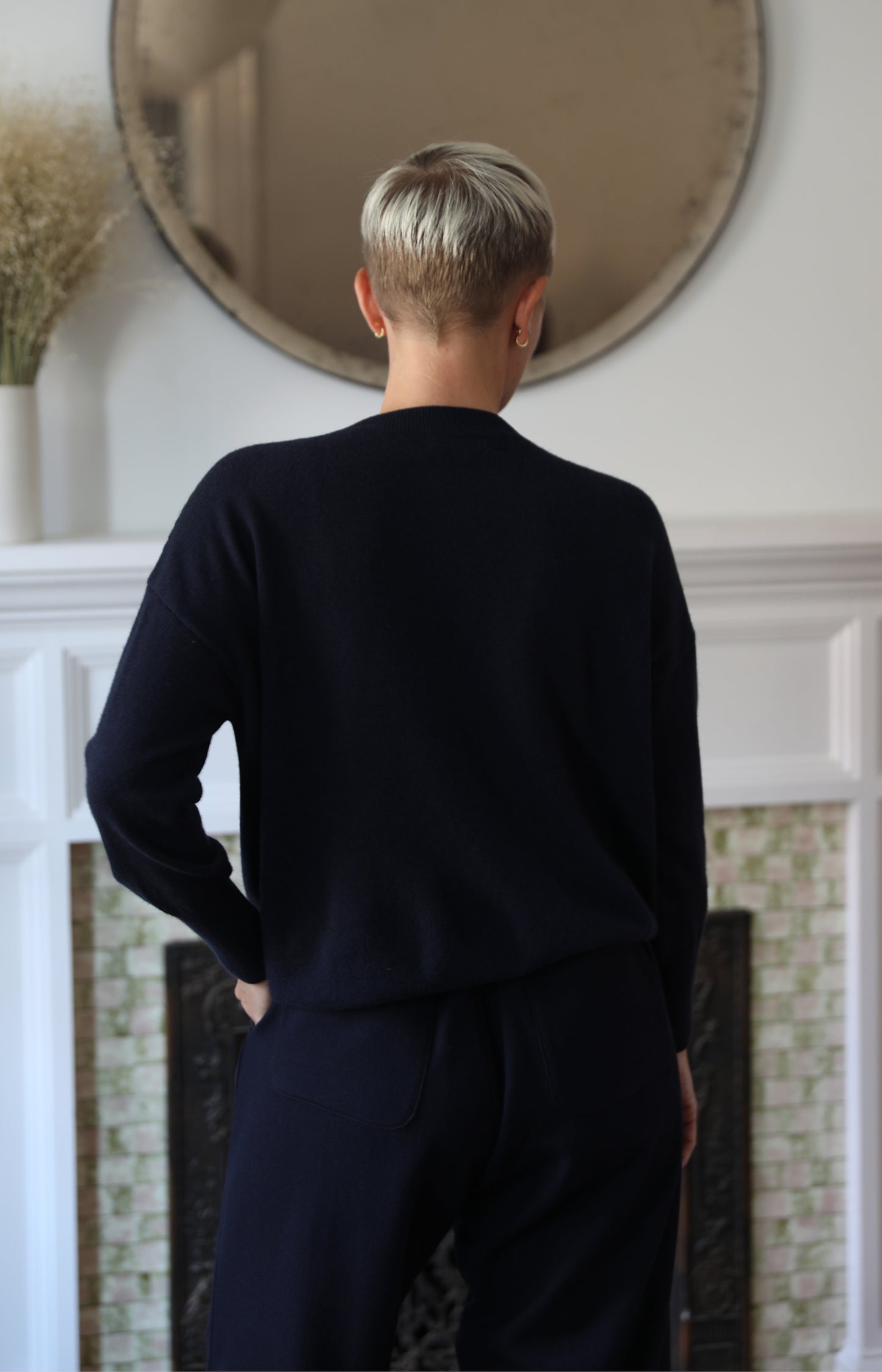 Navy Light Cashmere Pulli