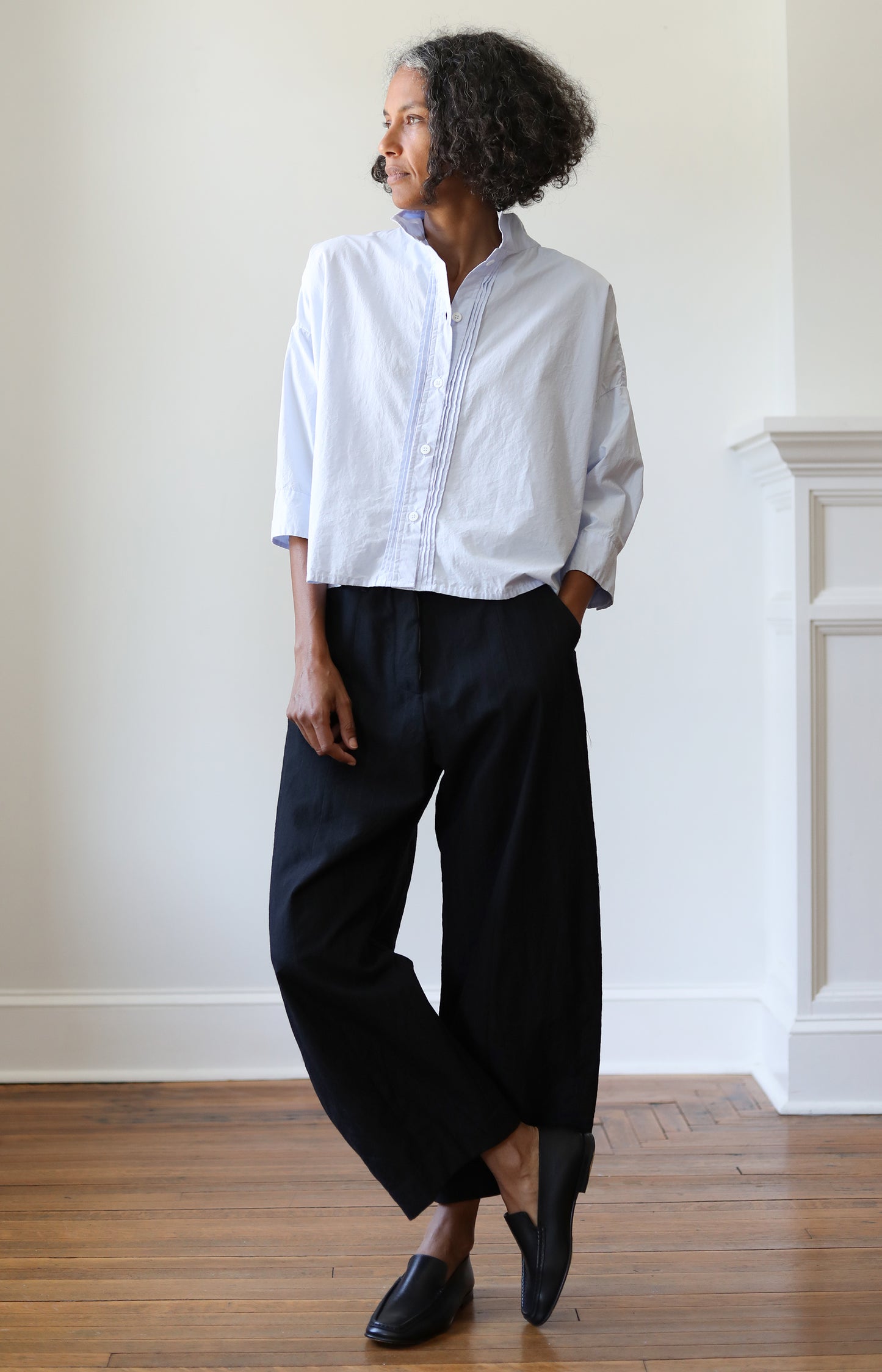 Black Stripe Sandra Pants