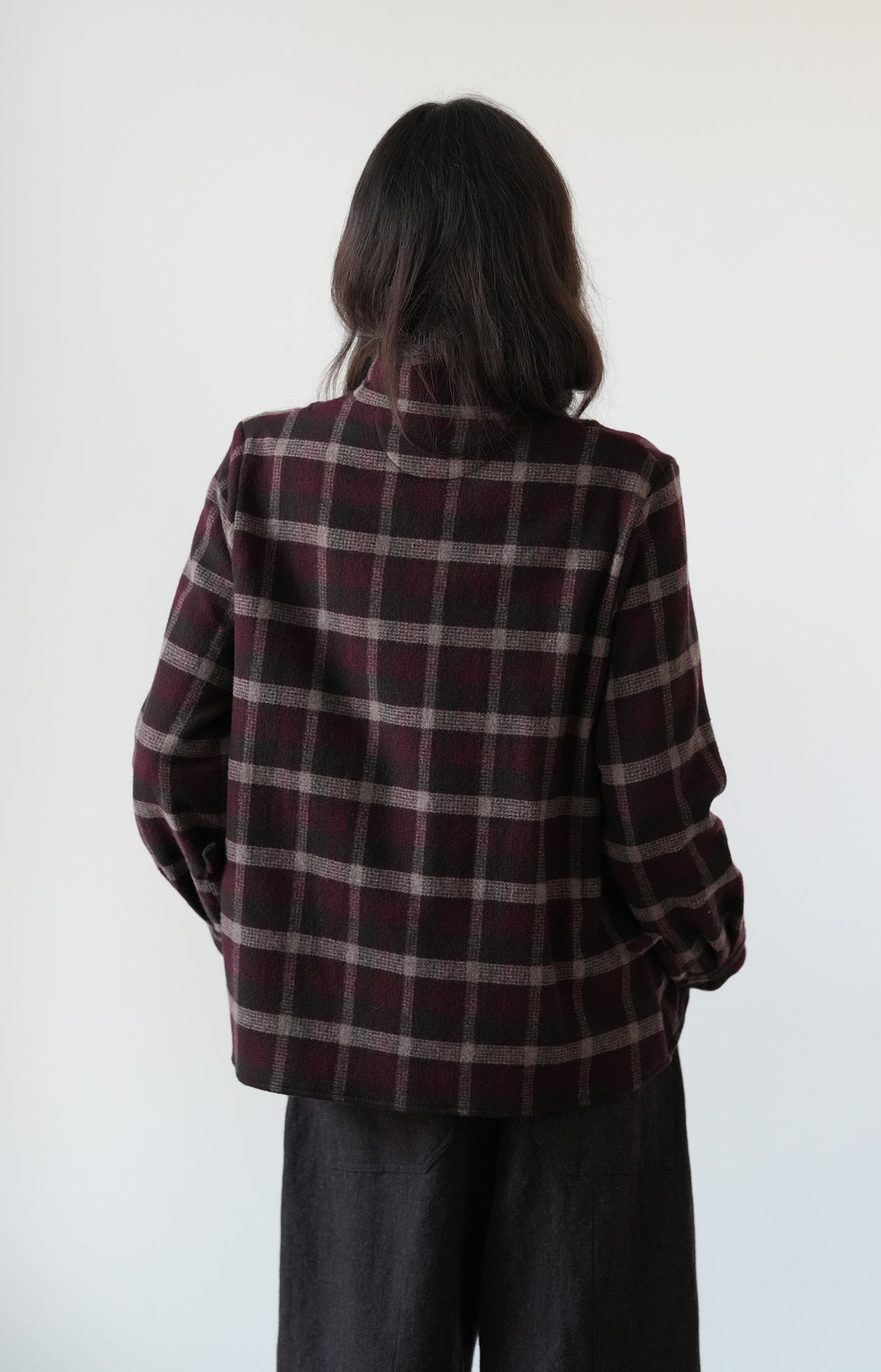 Bordeaux Check Jenny Shirt