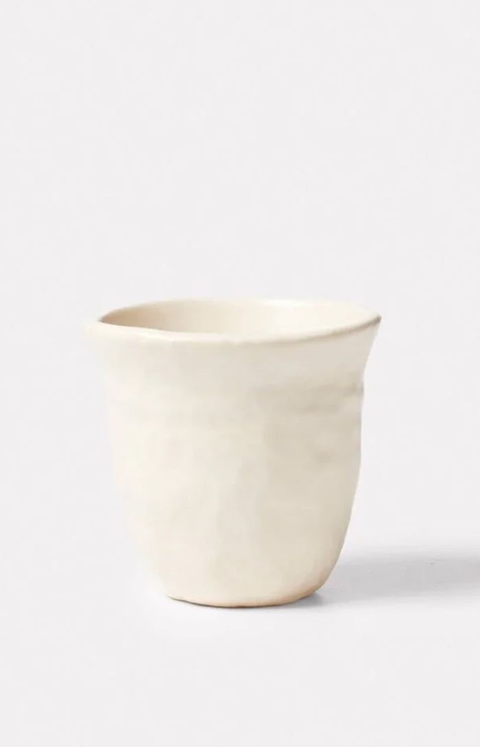 Cream Fingerprints Cup