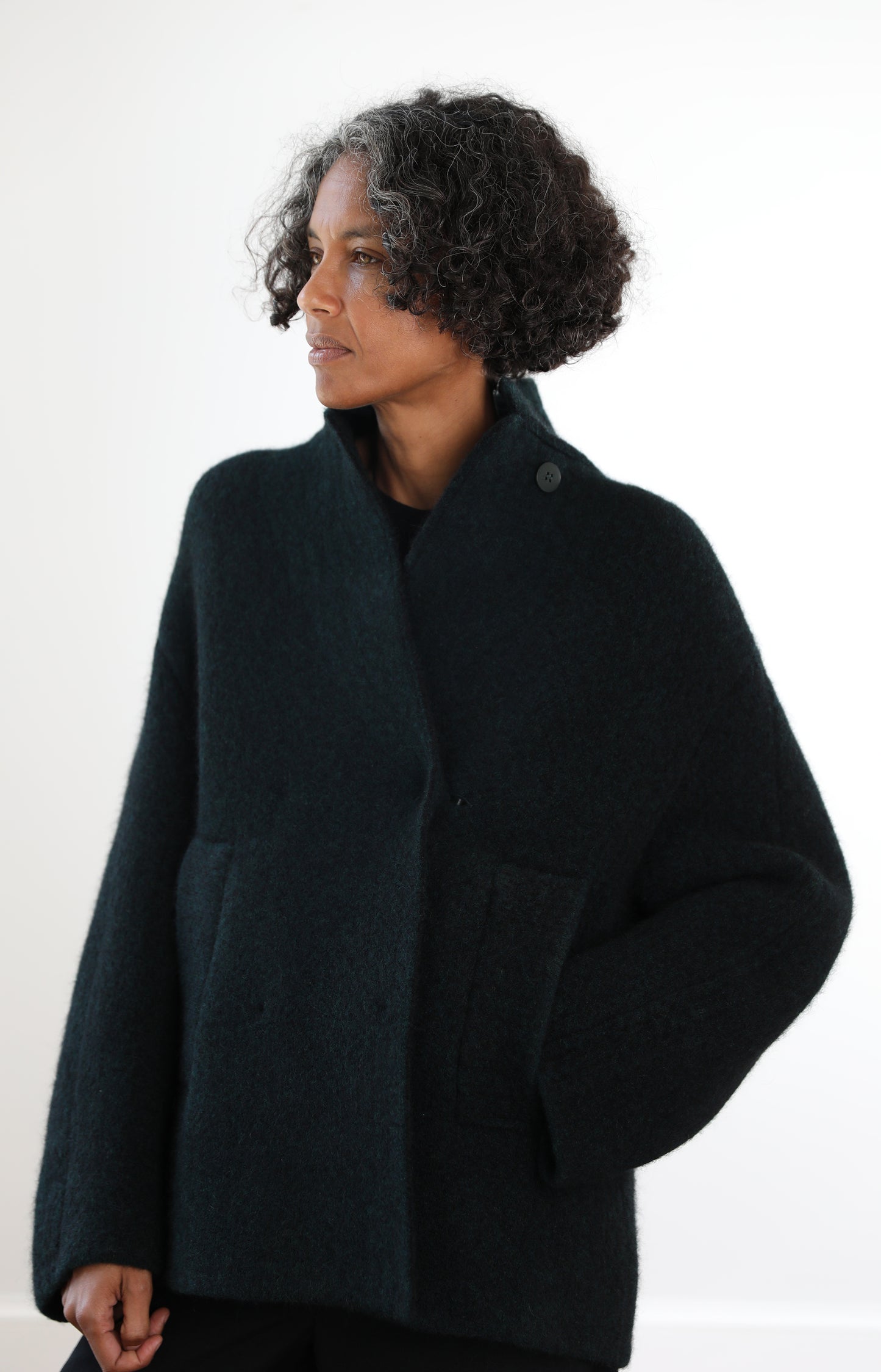 Dark Green Bob's Coat Jacket