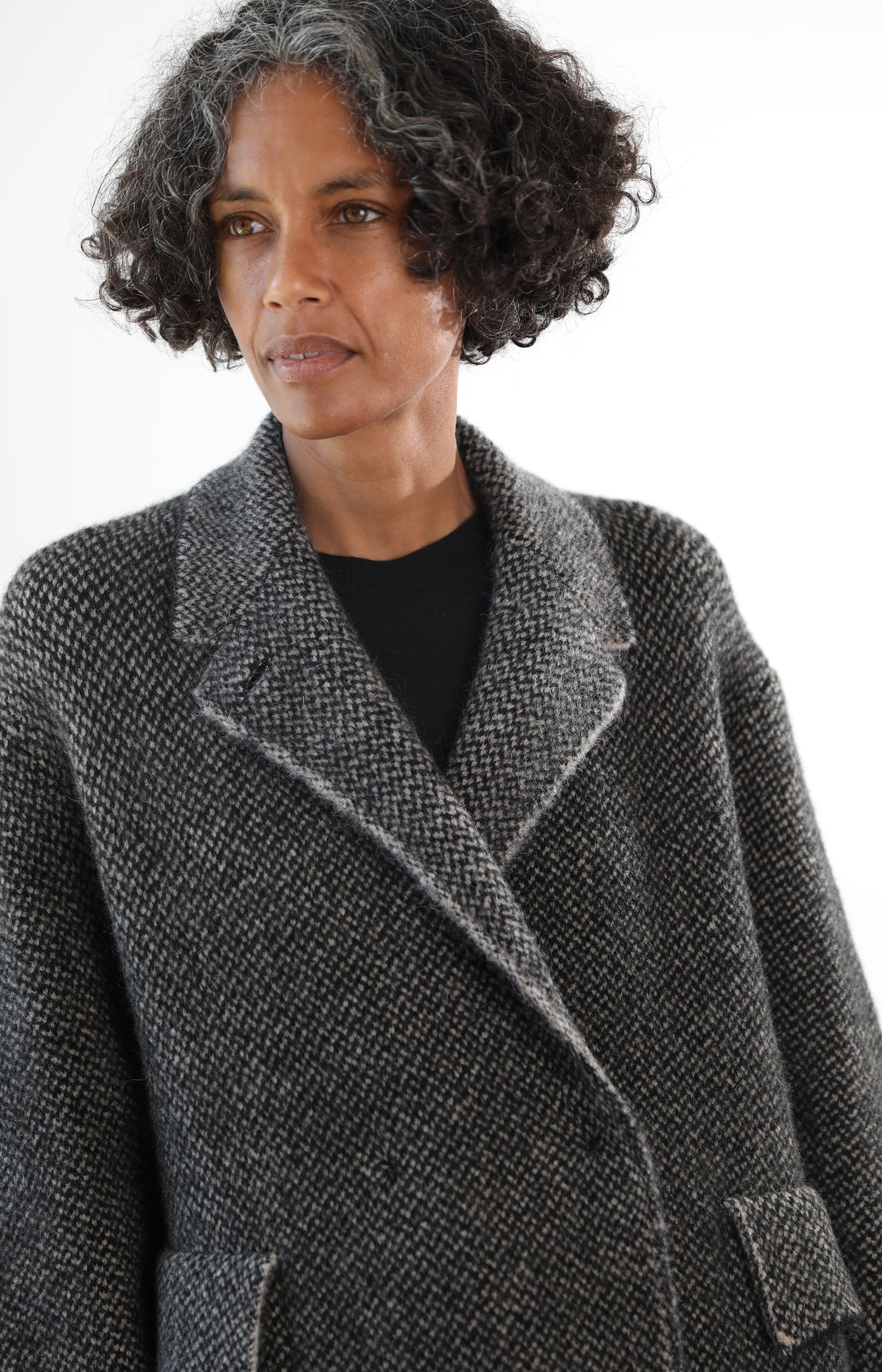 Black & Natural Bob's Coat
