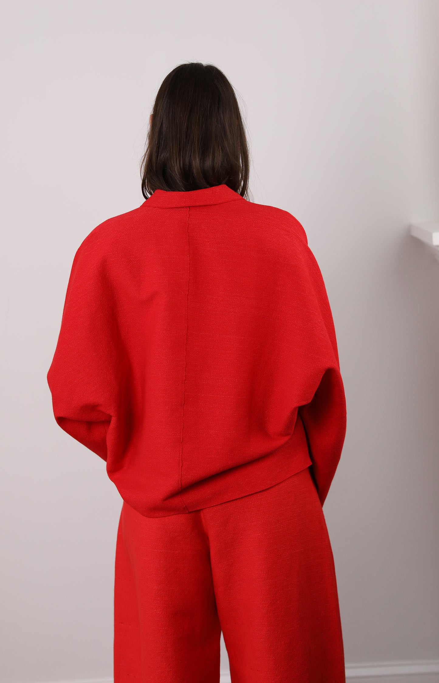 Red Choosing Shirt Jacket