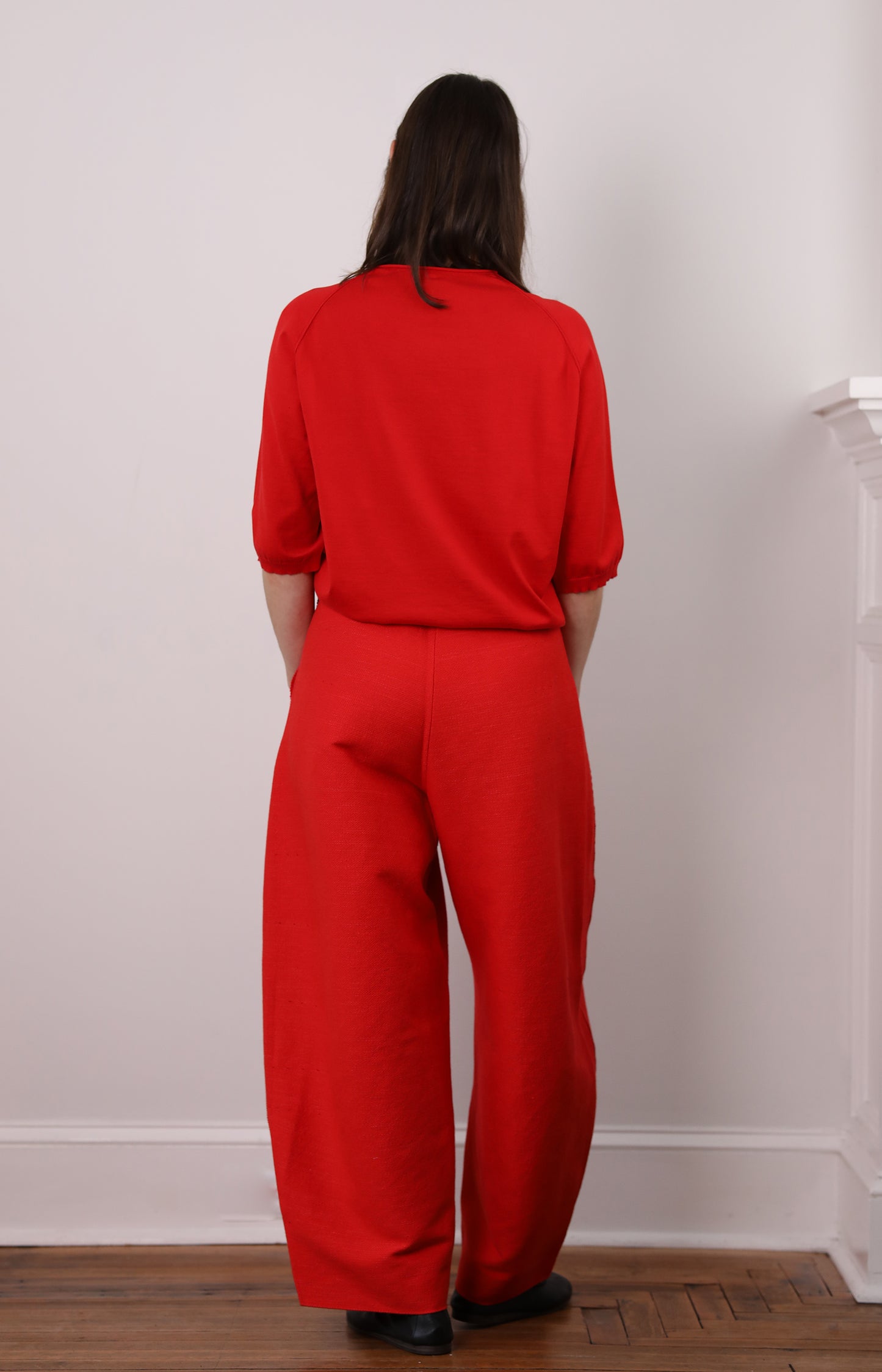 Red Choosing Trousers