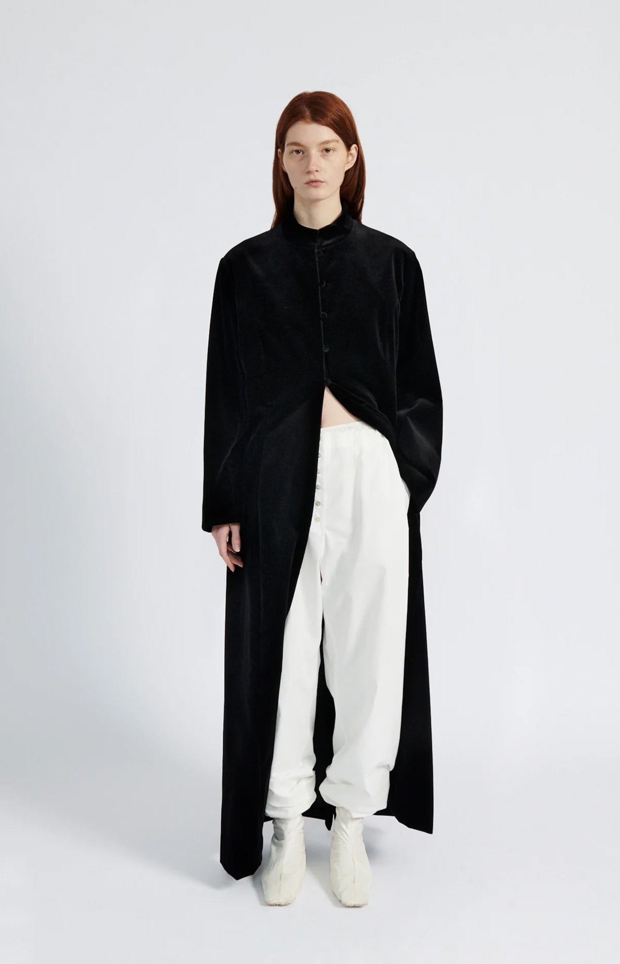 Black Velvet House Coat