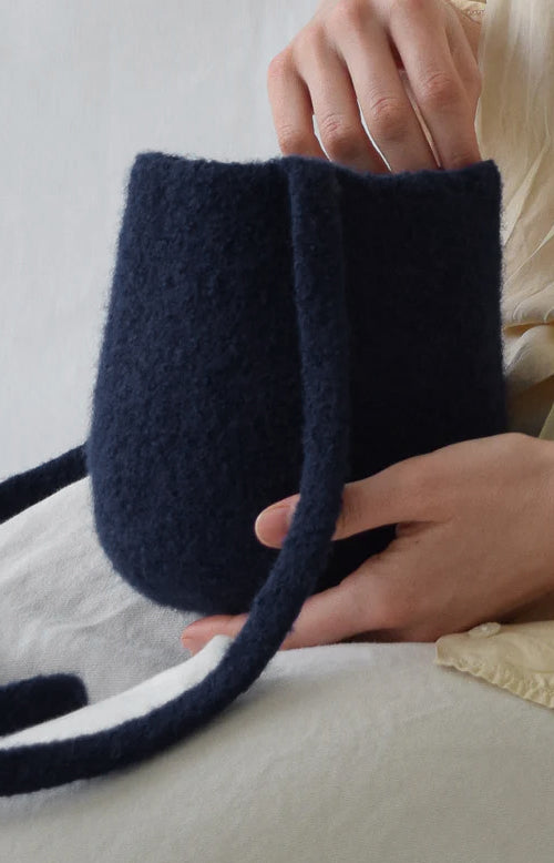 Navy Ball Bag