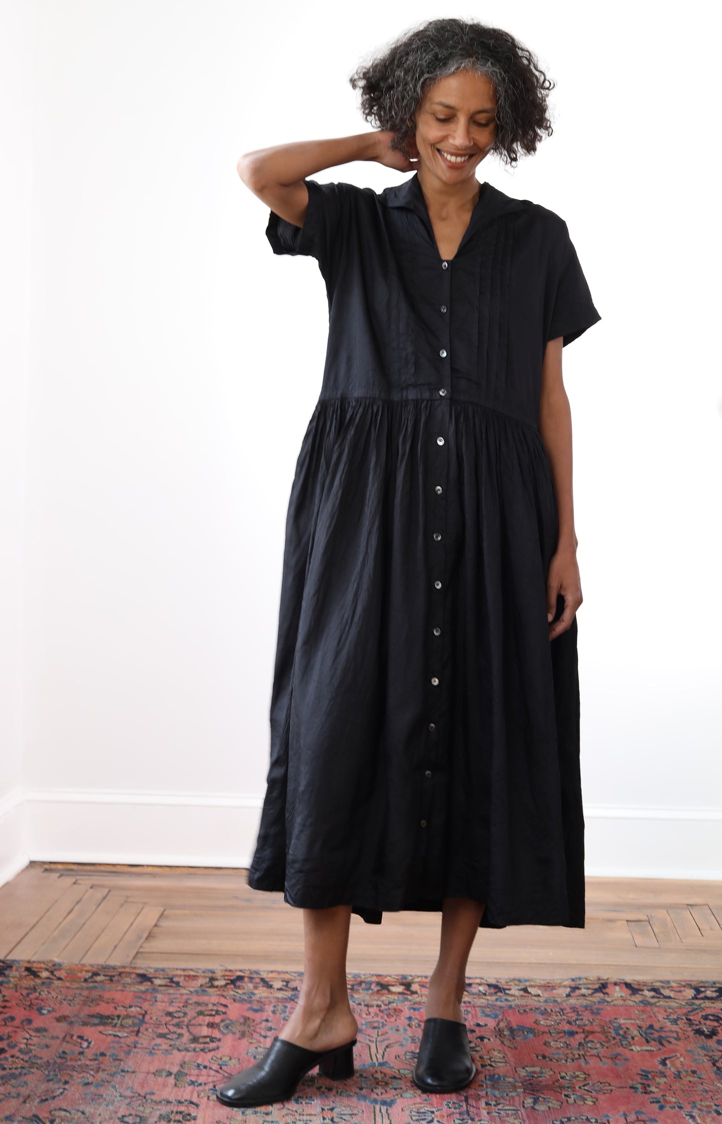 Black Silk Dress