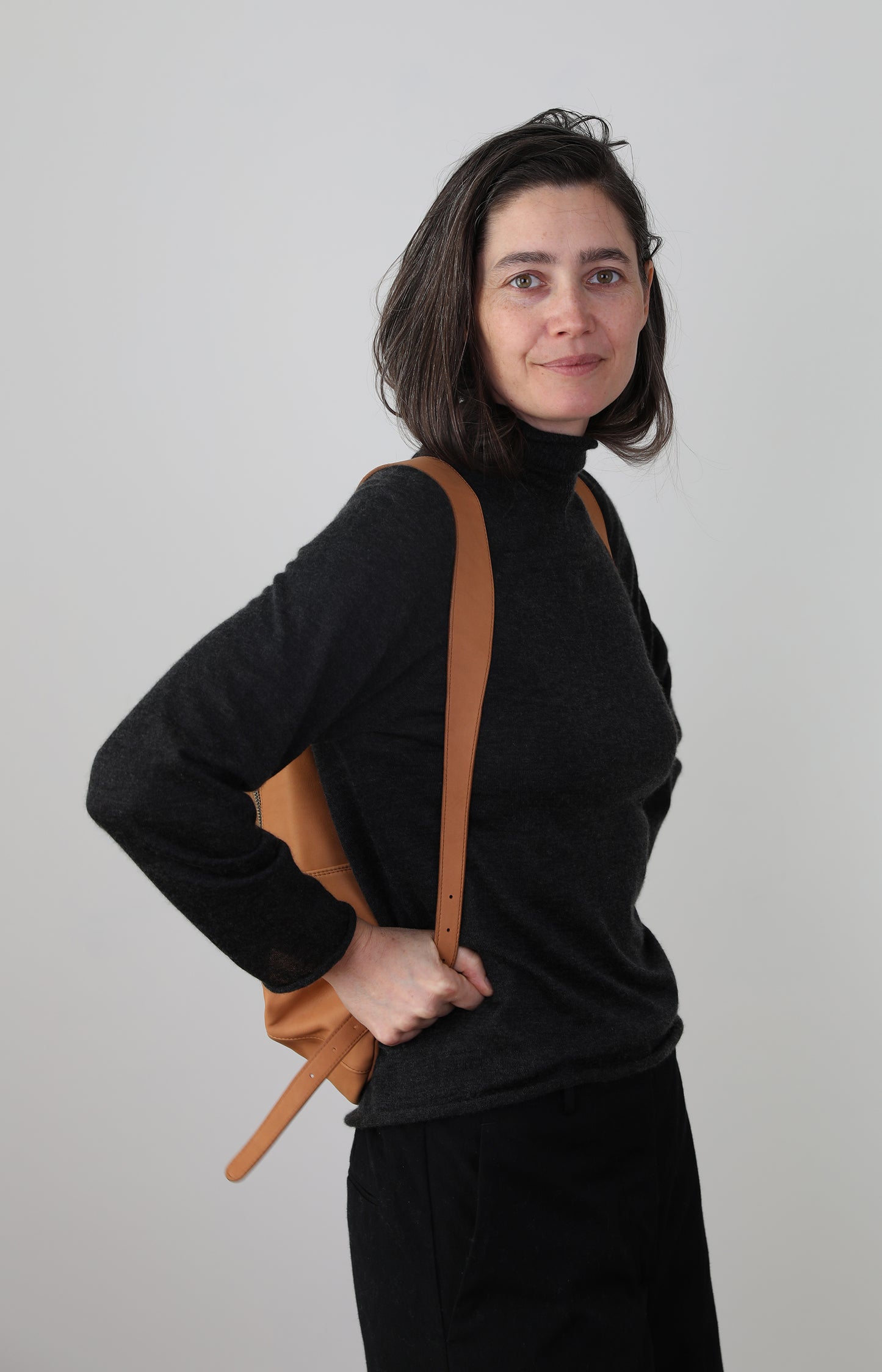 Sand Leather Backpack