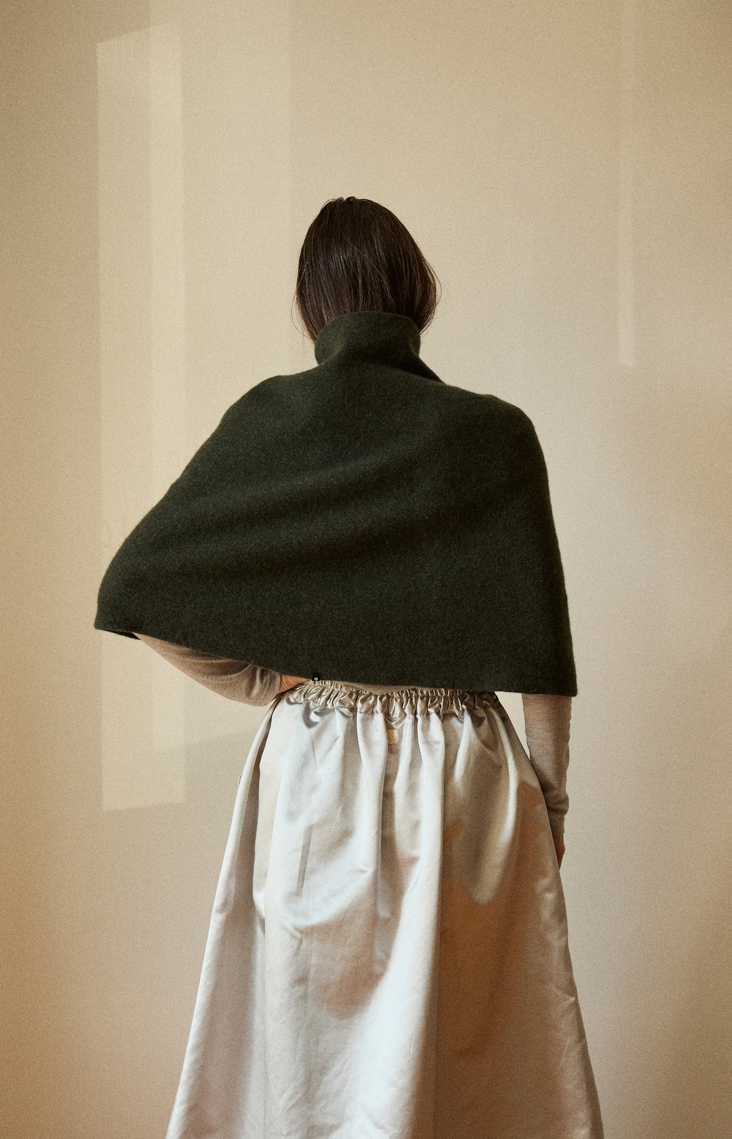 Seaweed Wool Poncho