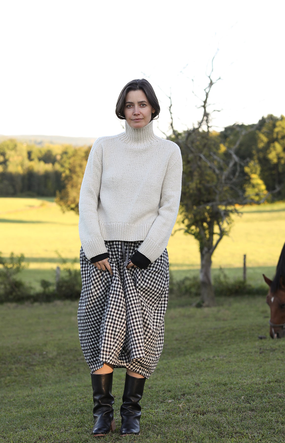 Latte Paige Cashmere Sweater