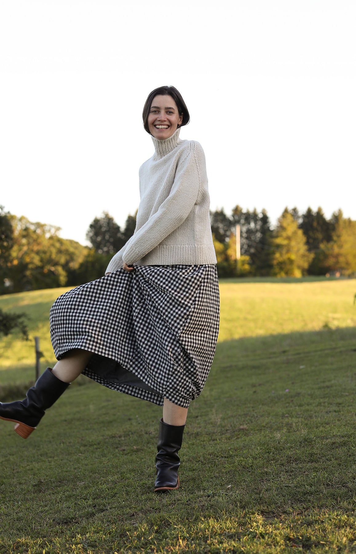 Latte Paige Cashmere Sweater