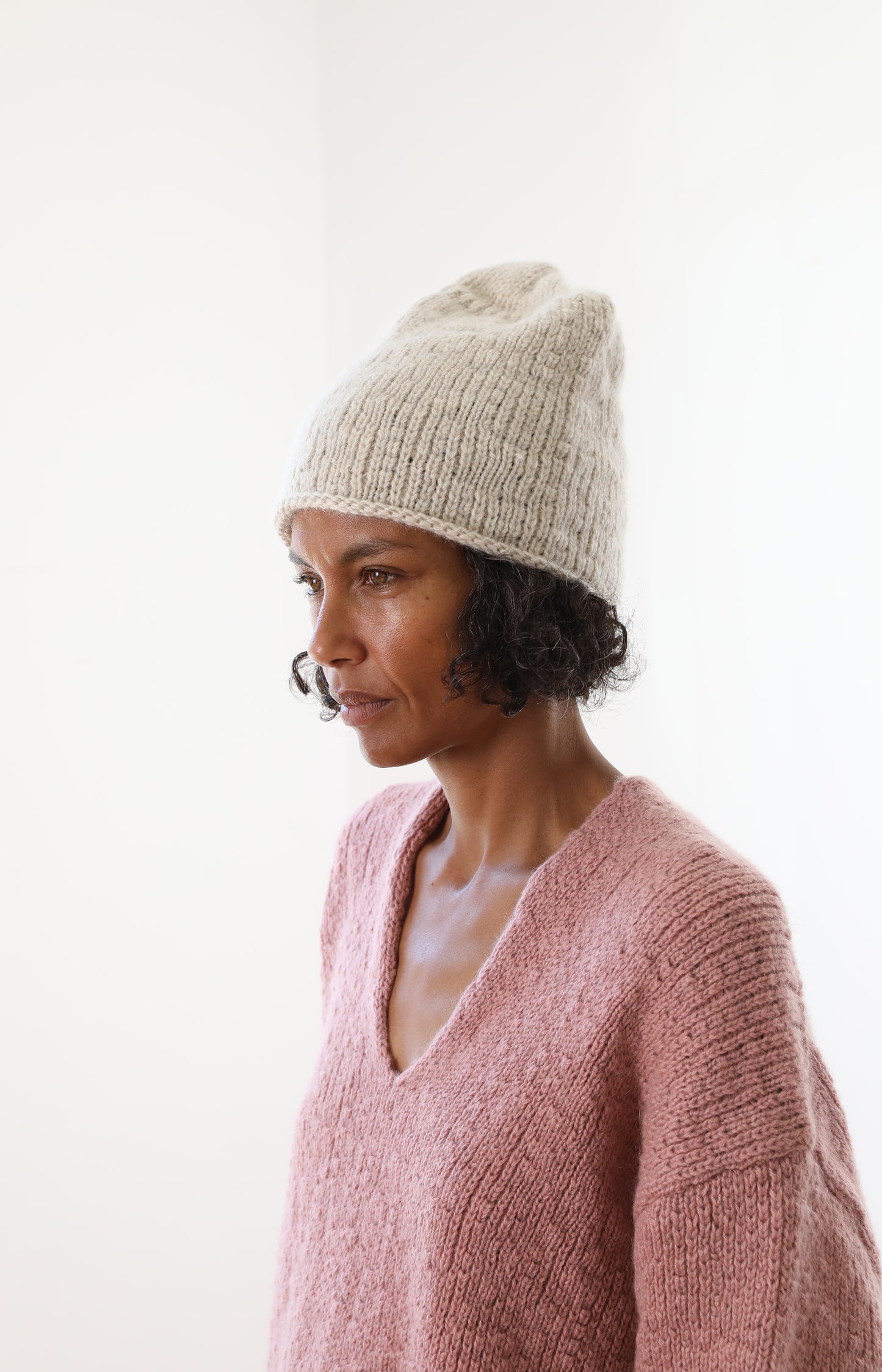 Ecru Yak Beanie