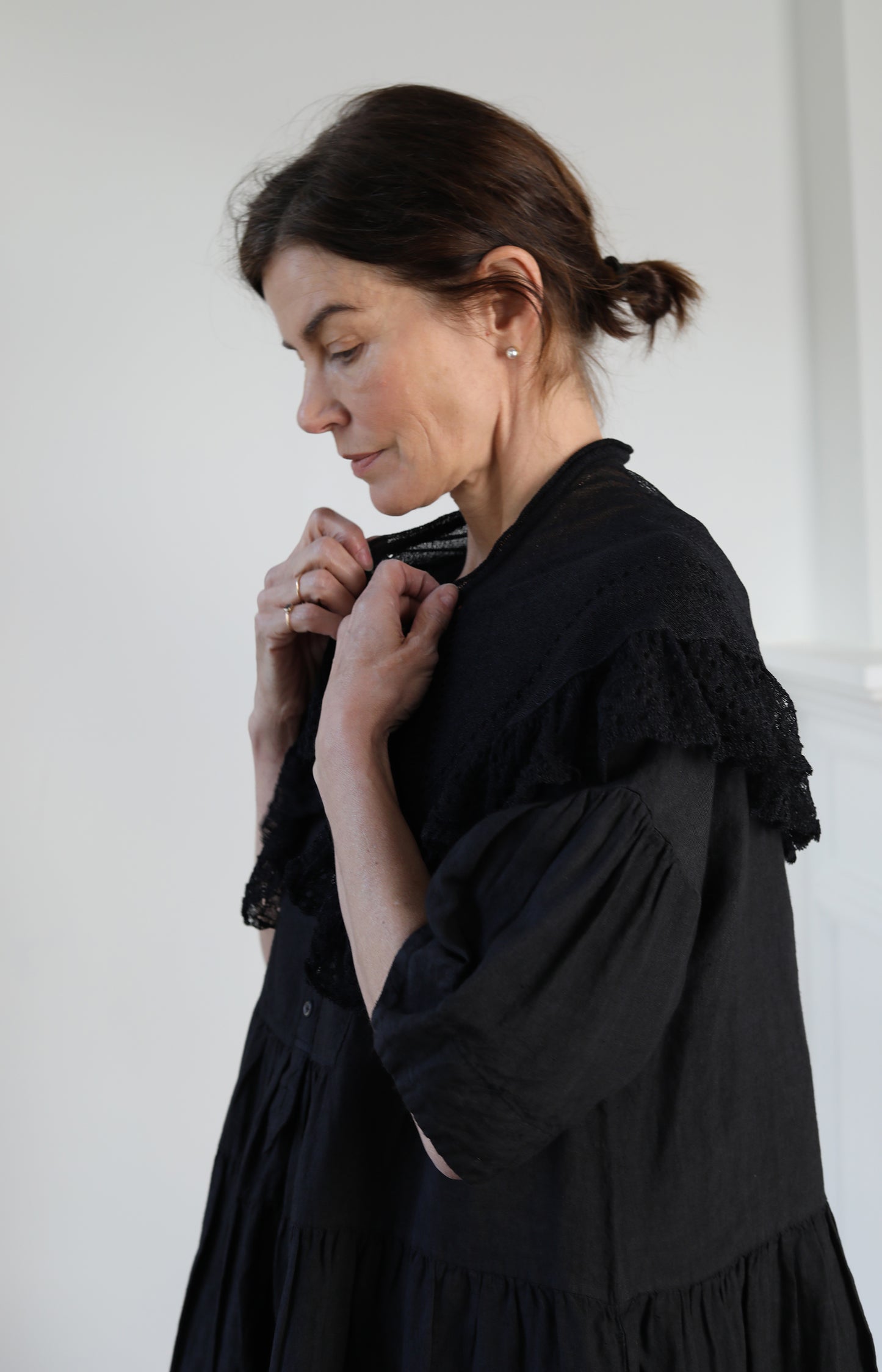 Black Knitted Cape