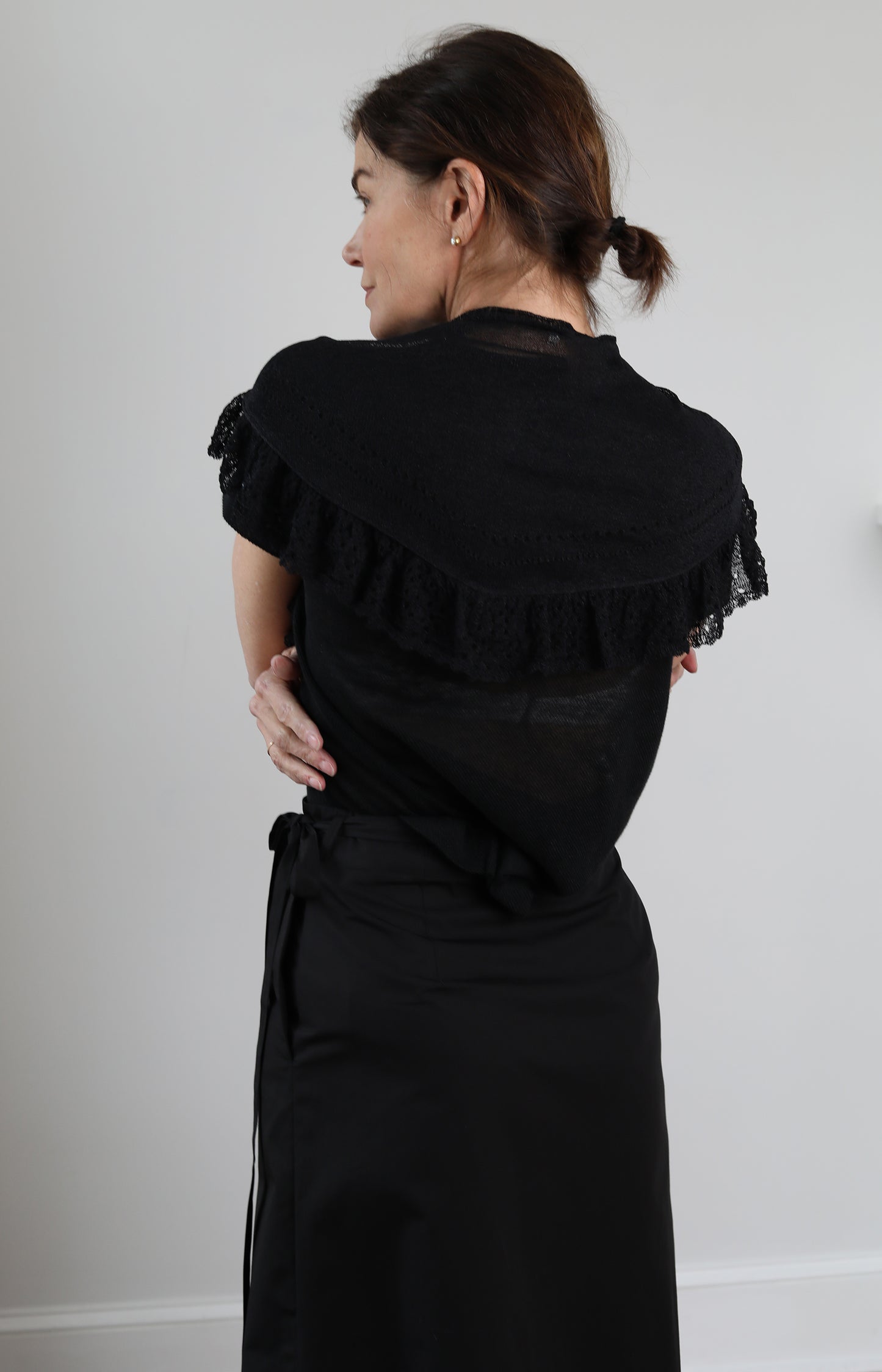 Black Knitted Cape