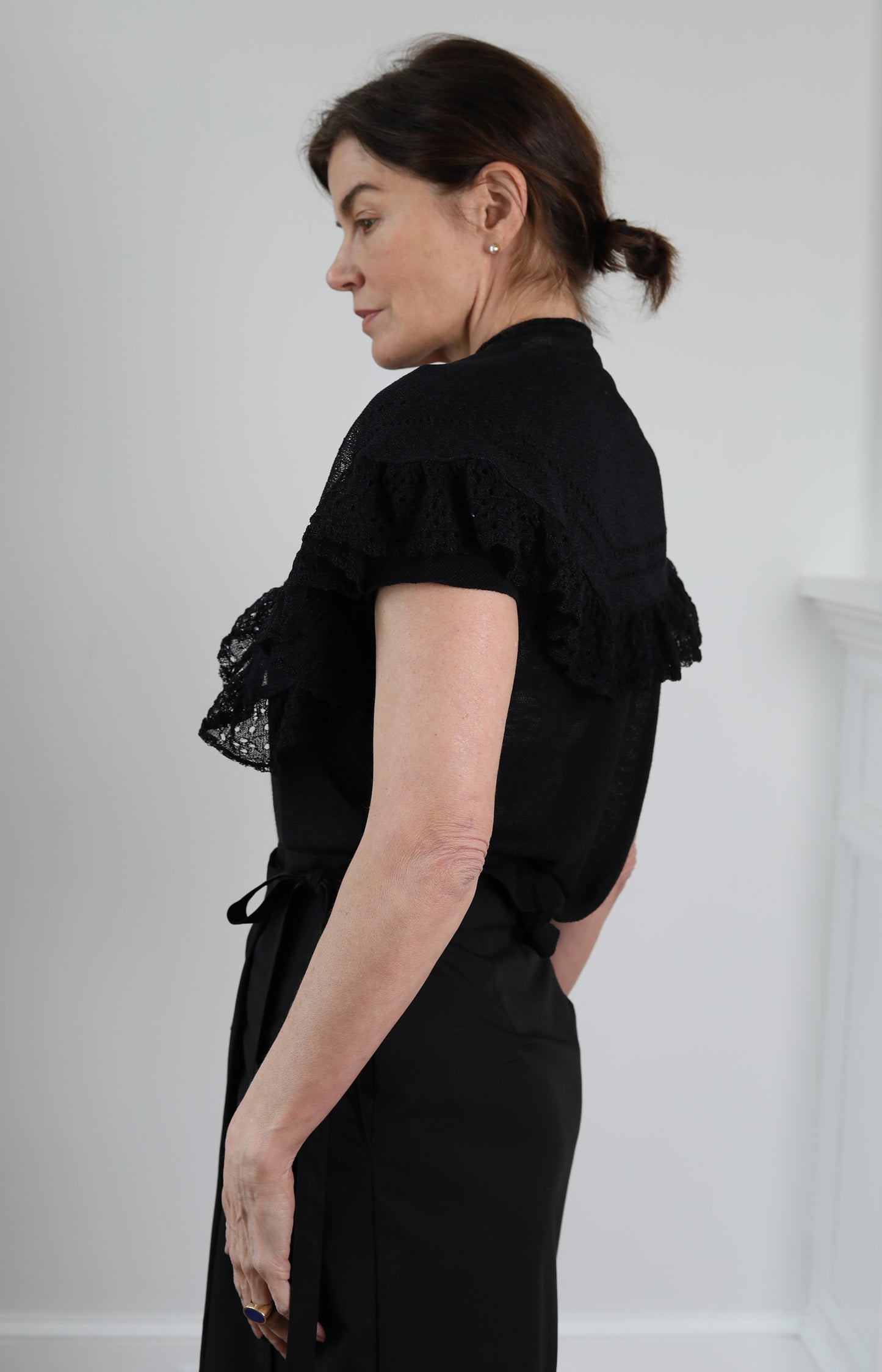 Black Knitted Cape