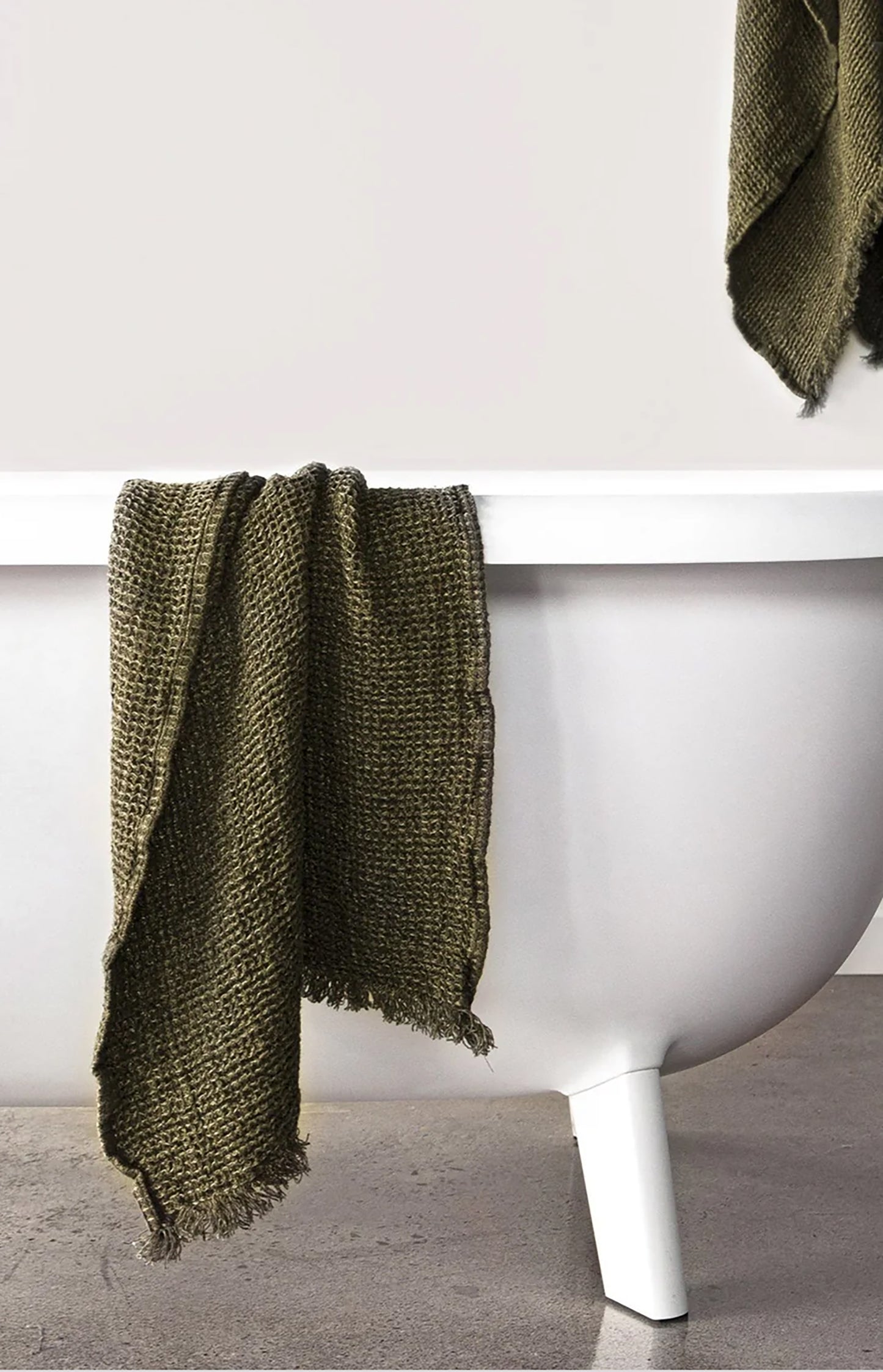 Armee Flocca Linen Hand Towel