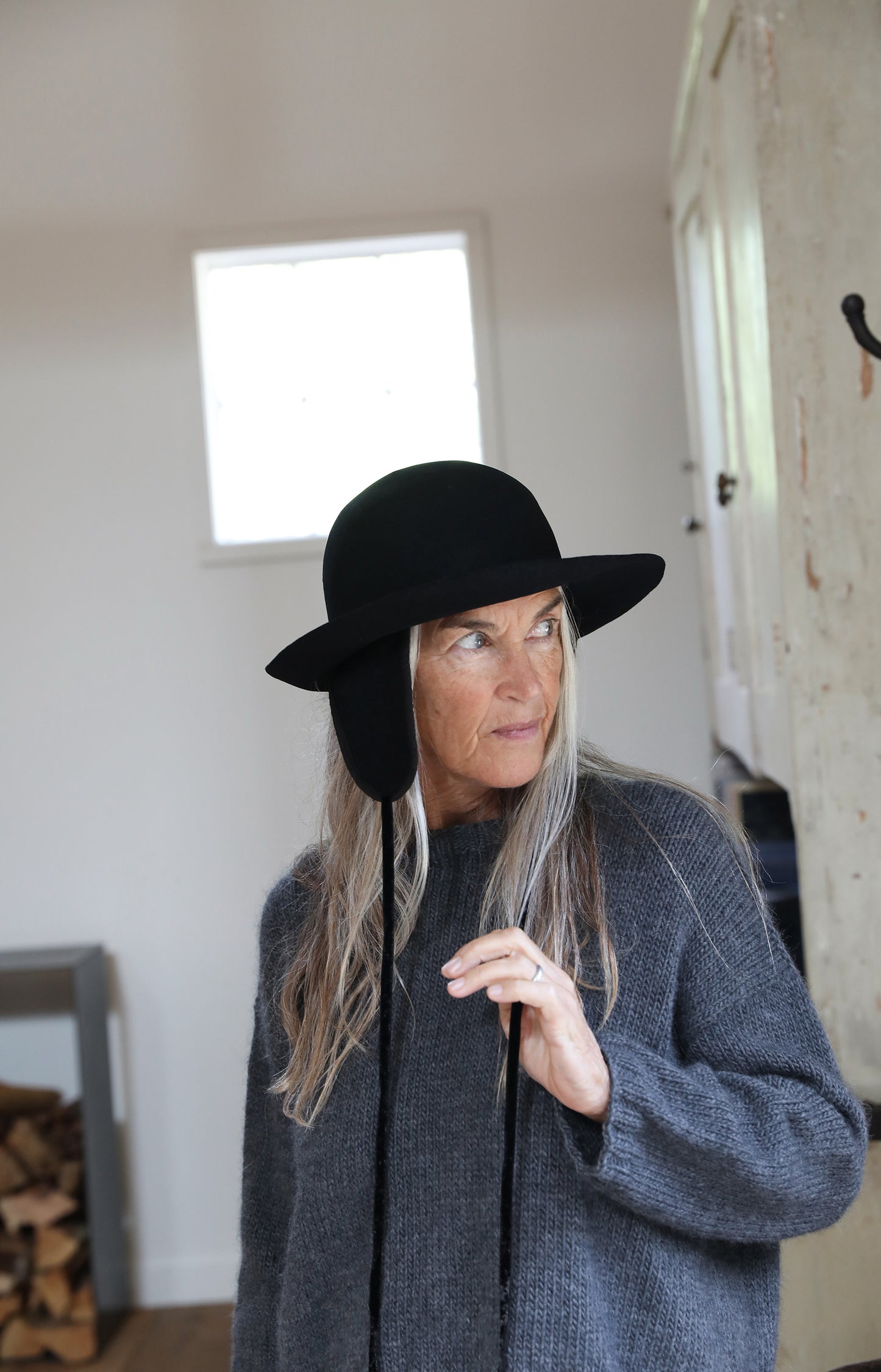 Midnight Blue Hat with Ear Flaps