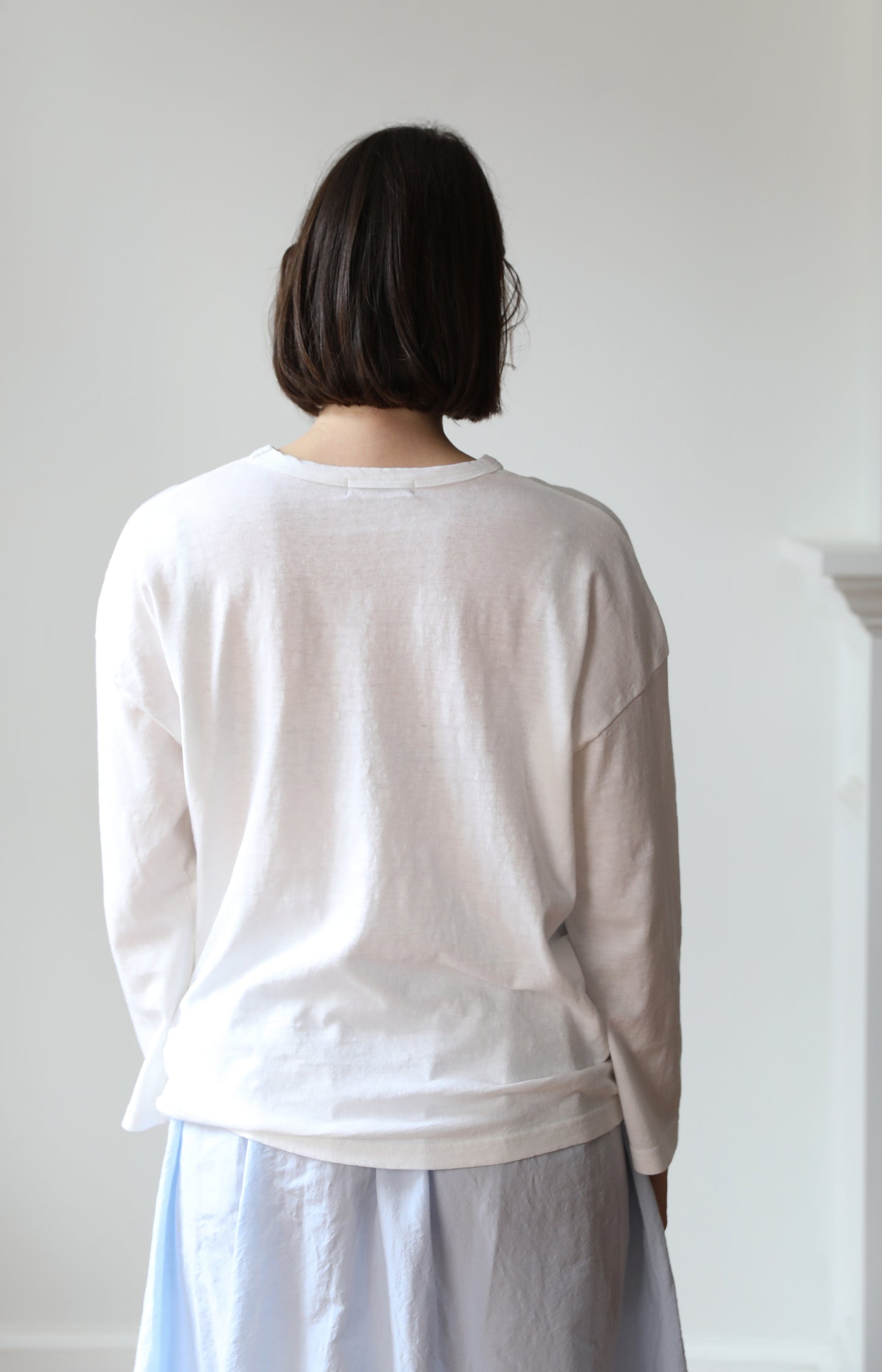 White Long Sleeve Tee