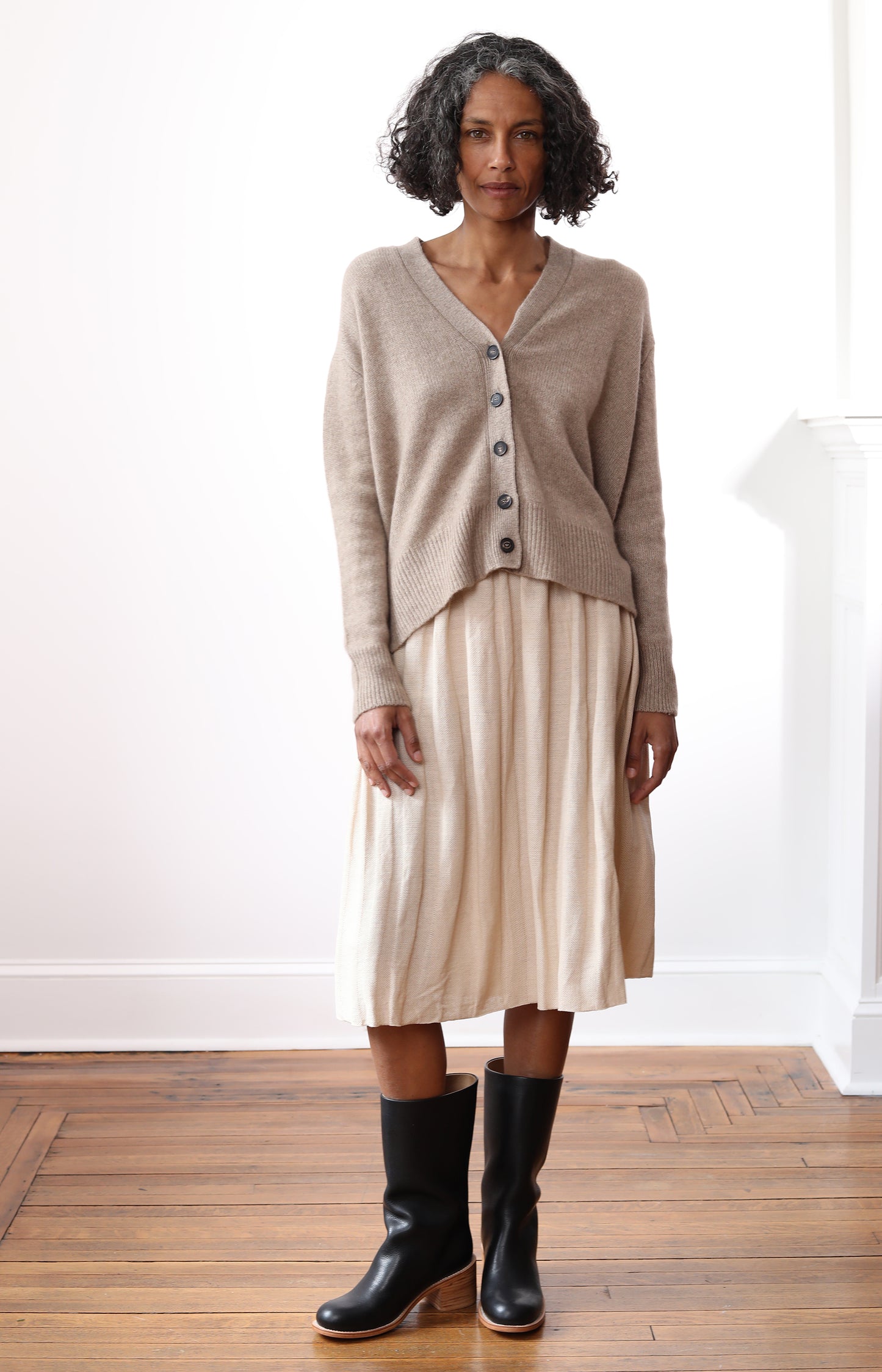 Mushroom Stella Cardigan